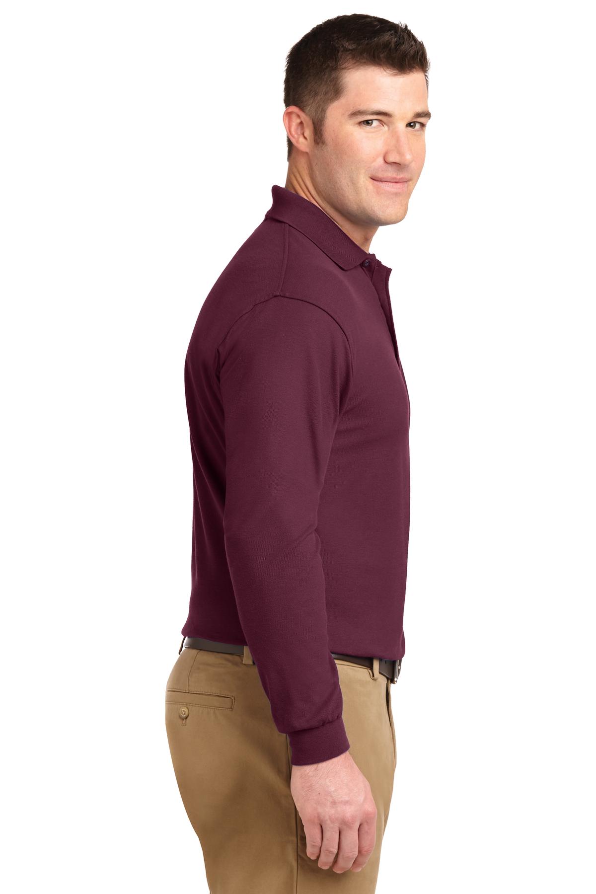 Port Authority Silk Touch Long Sleeve Polo. K500LS 88