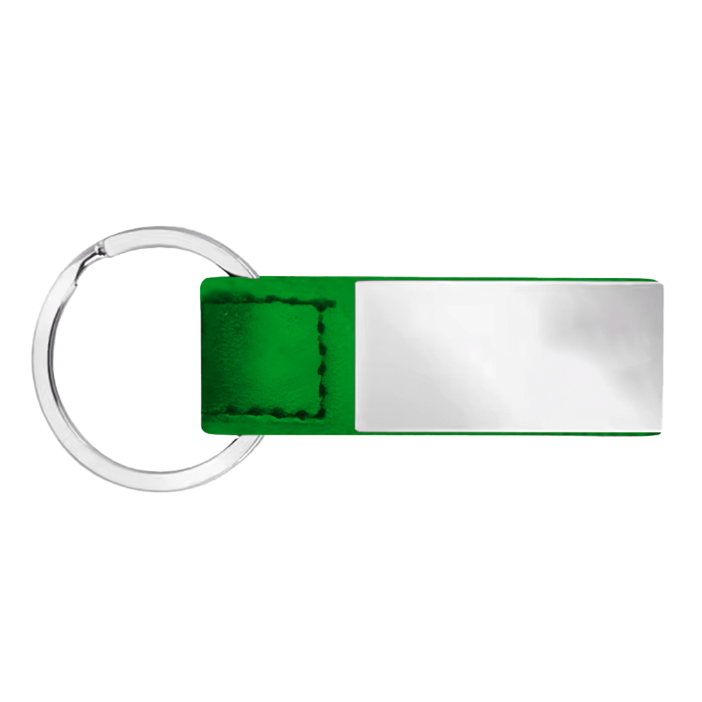 SleekPlate Leather & Metal Key Fob 4