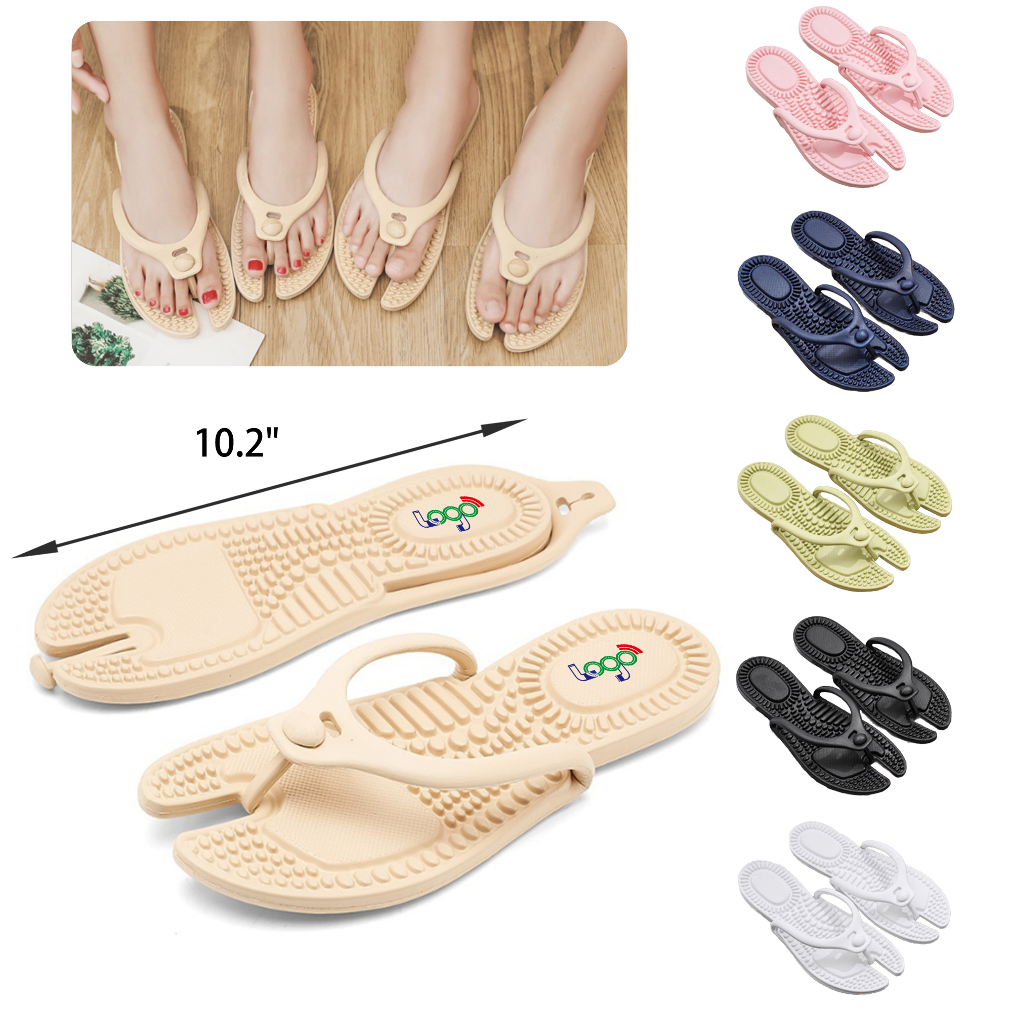 MOQ 50 PCS Comfortable EVA Folding Flip Flop 6
