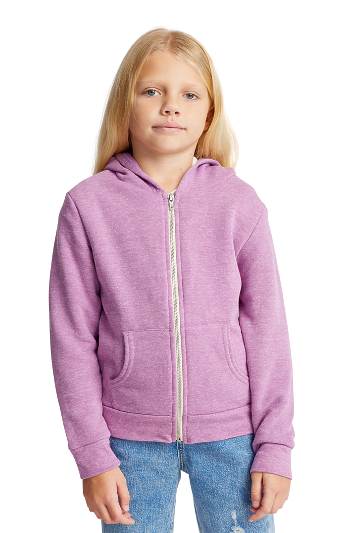 Youth Triblend Fleece Zip Hoodie 2
