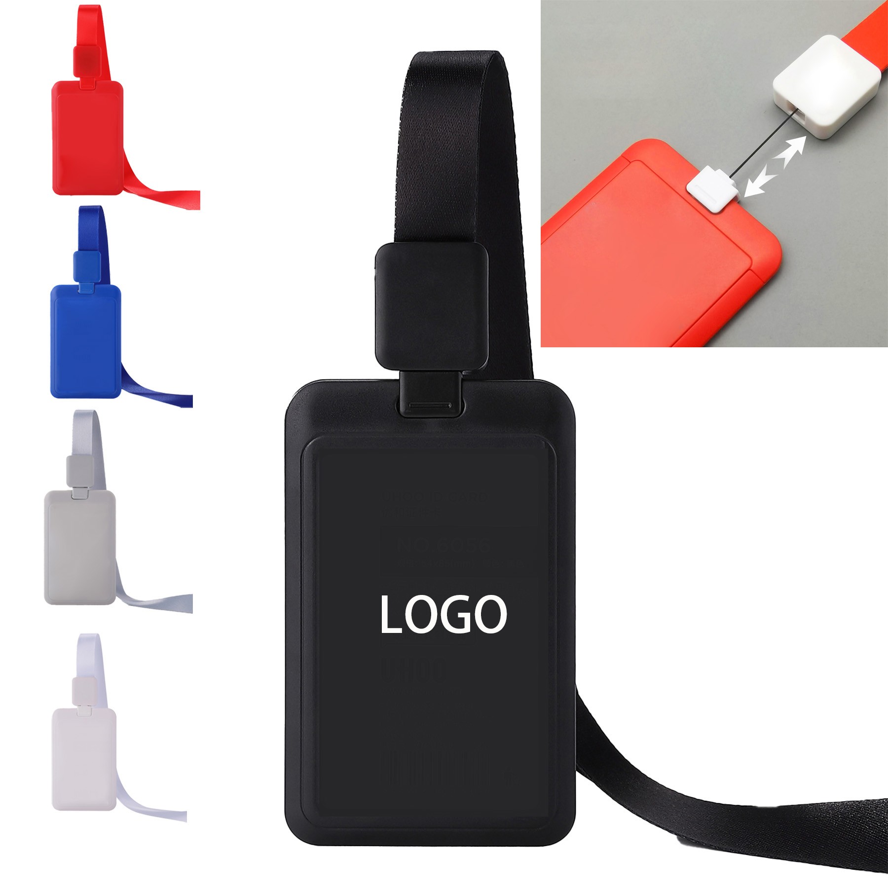Auto-Retractable Lanyard Card Holder