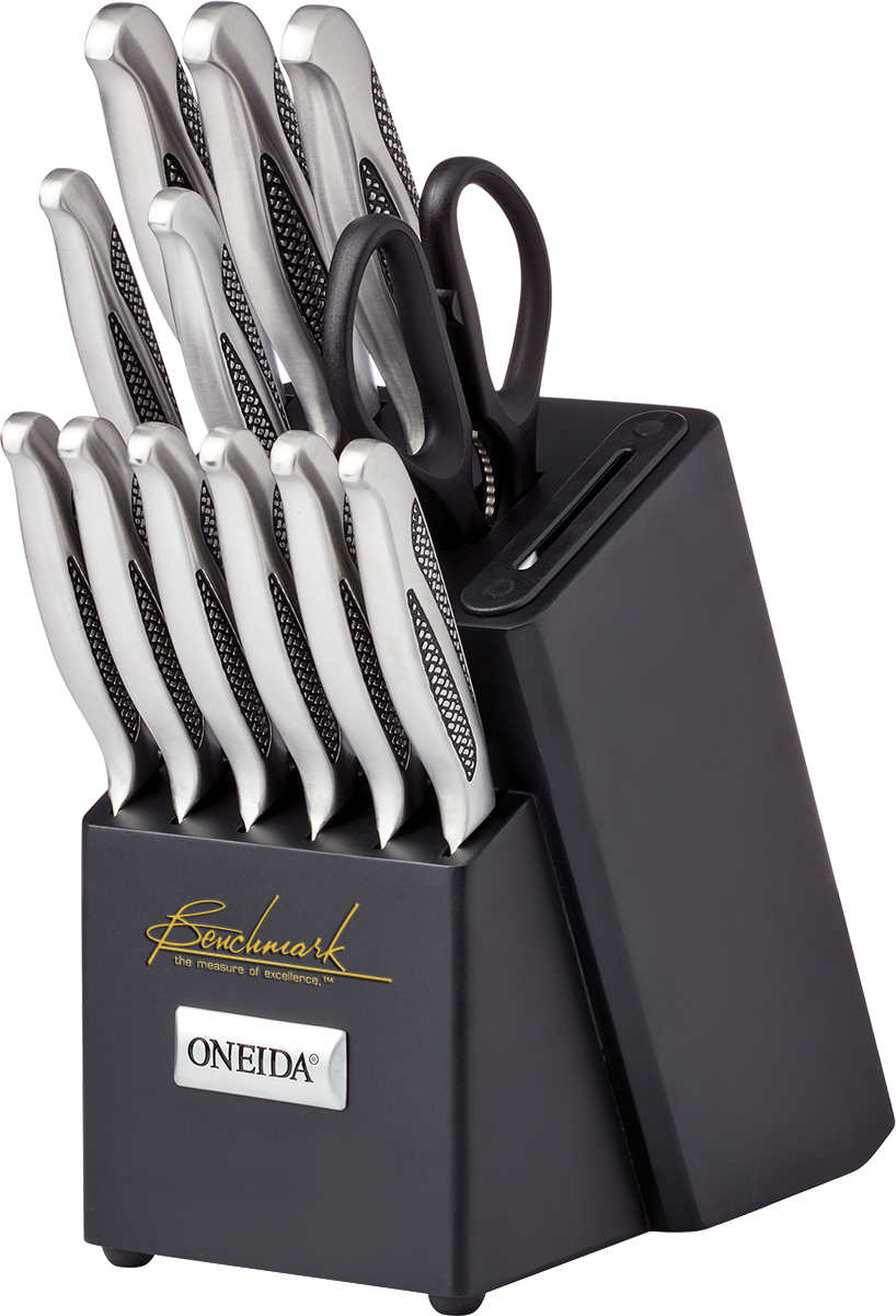 Oneida® 14 Piece Knife Set with Built-in Sharpener 16