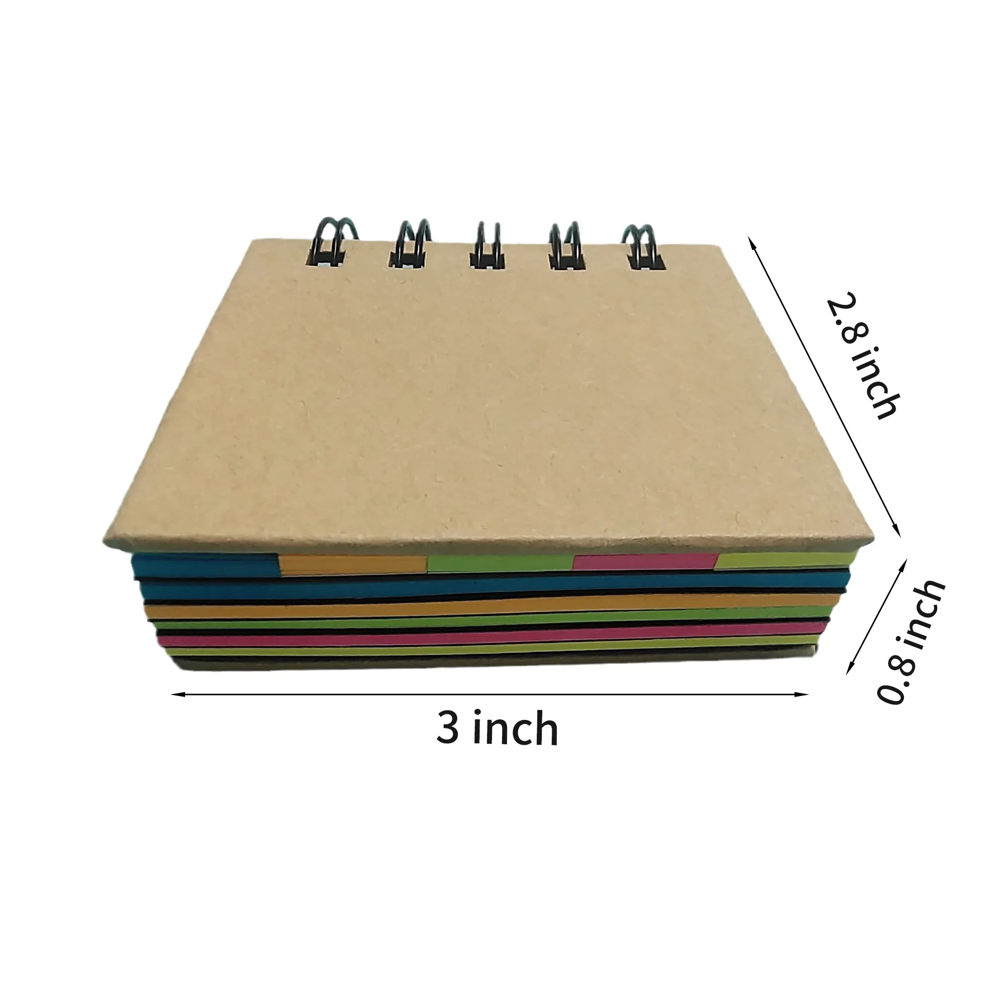 Spiral Sticky Note Book with Five Colors 1