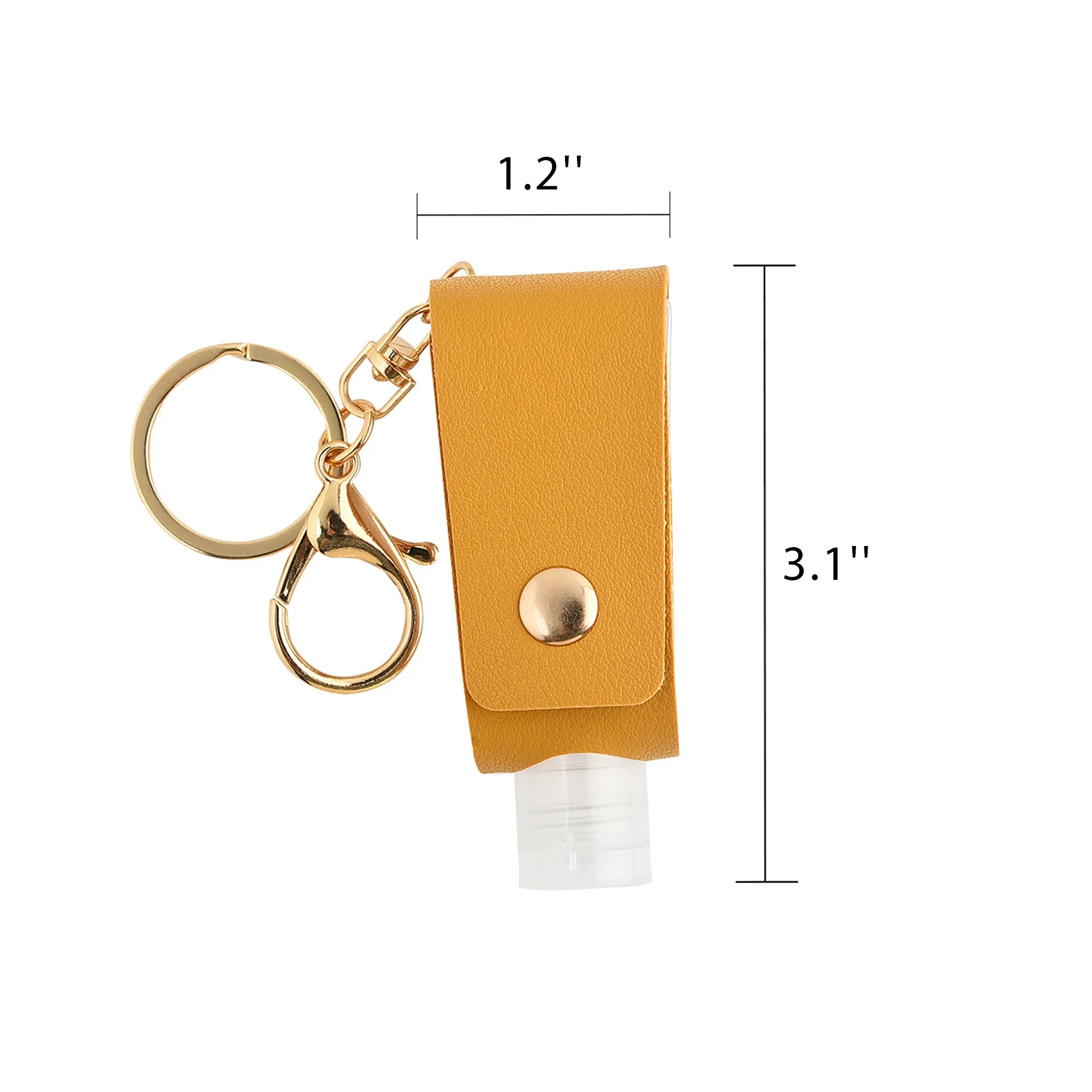 Leather Keychain Holder for Hand Sanitizer 3