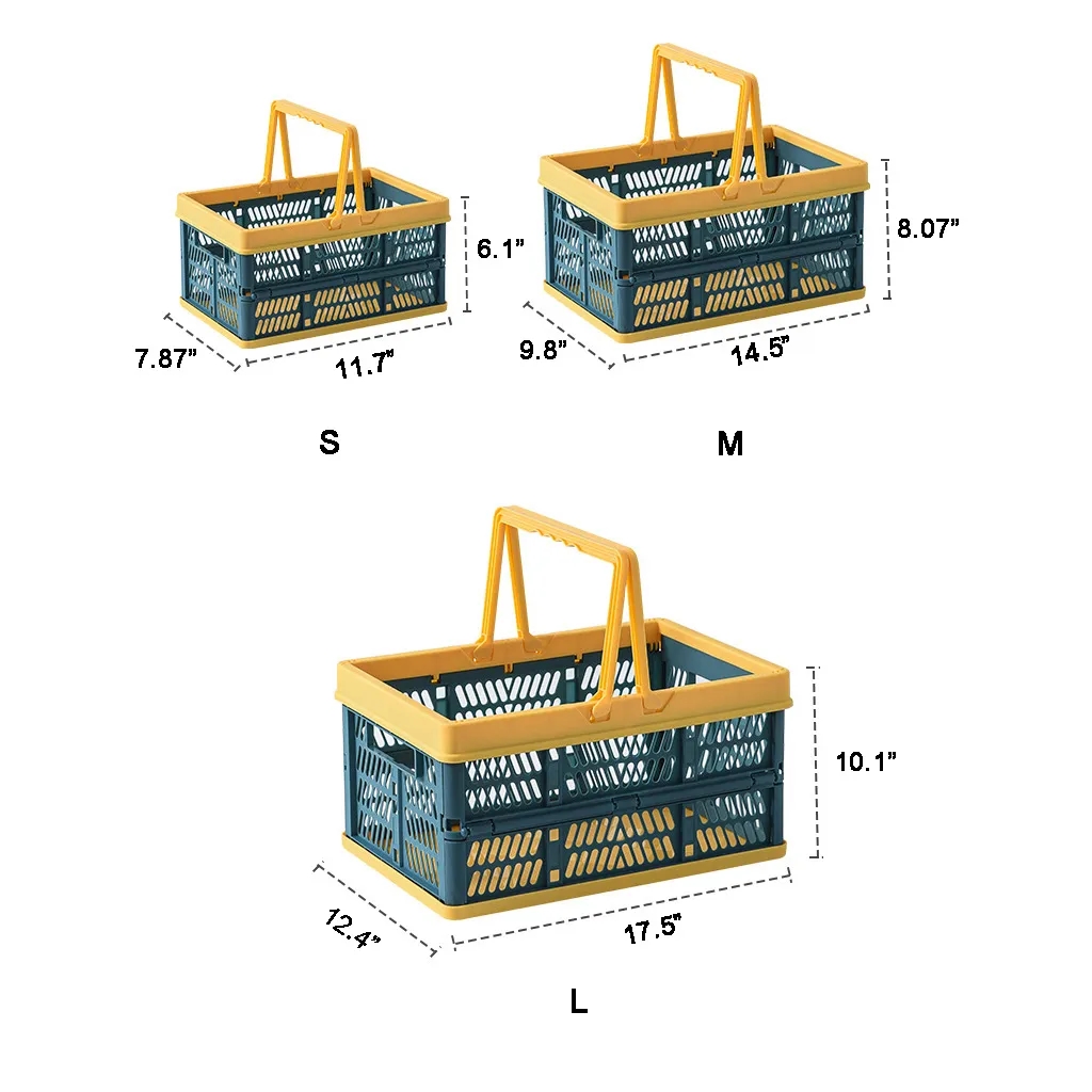 Collapsible Plastic Shopping Baskets 4