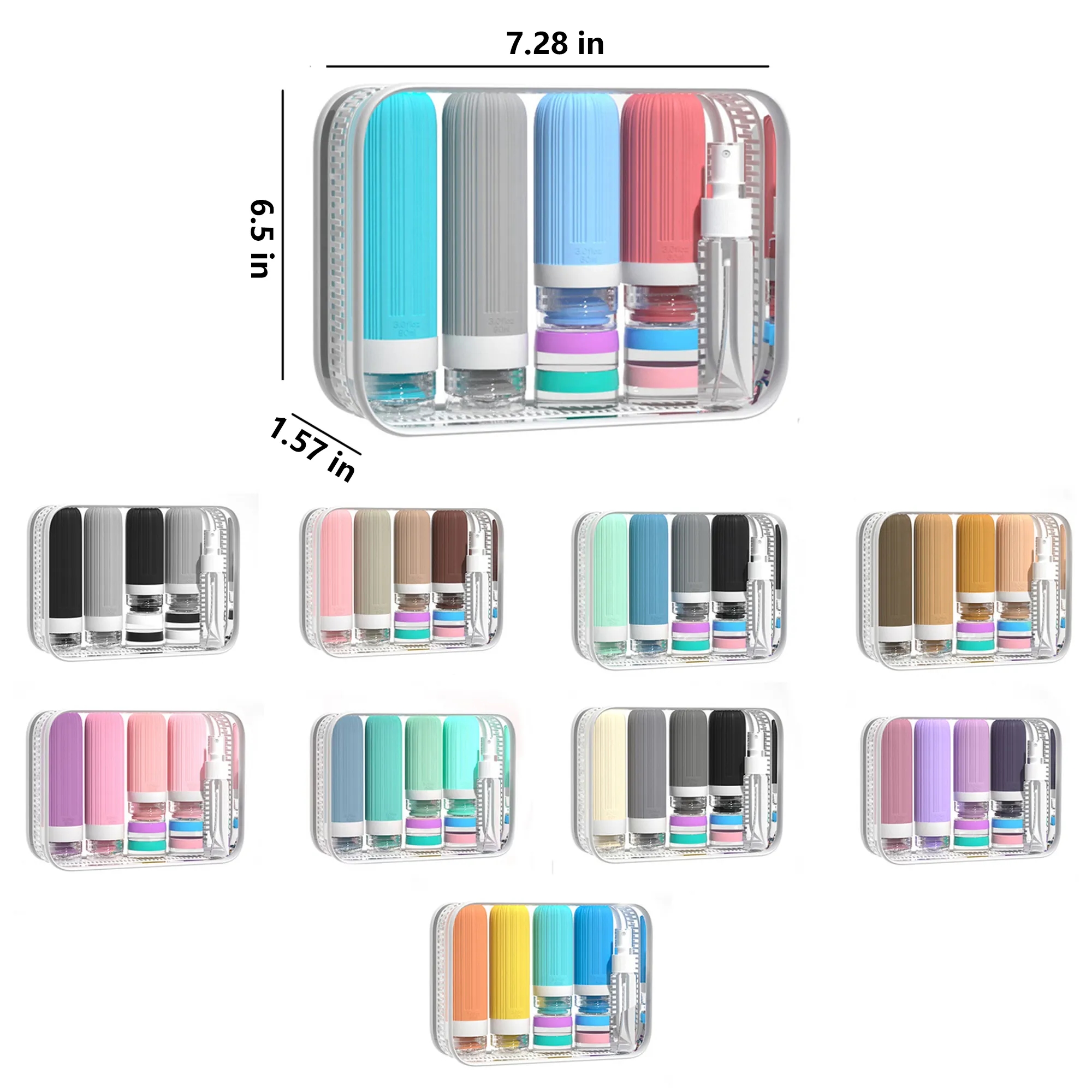 Portable Silicone Travel Bottle Set 2