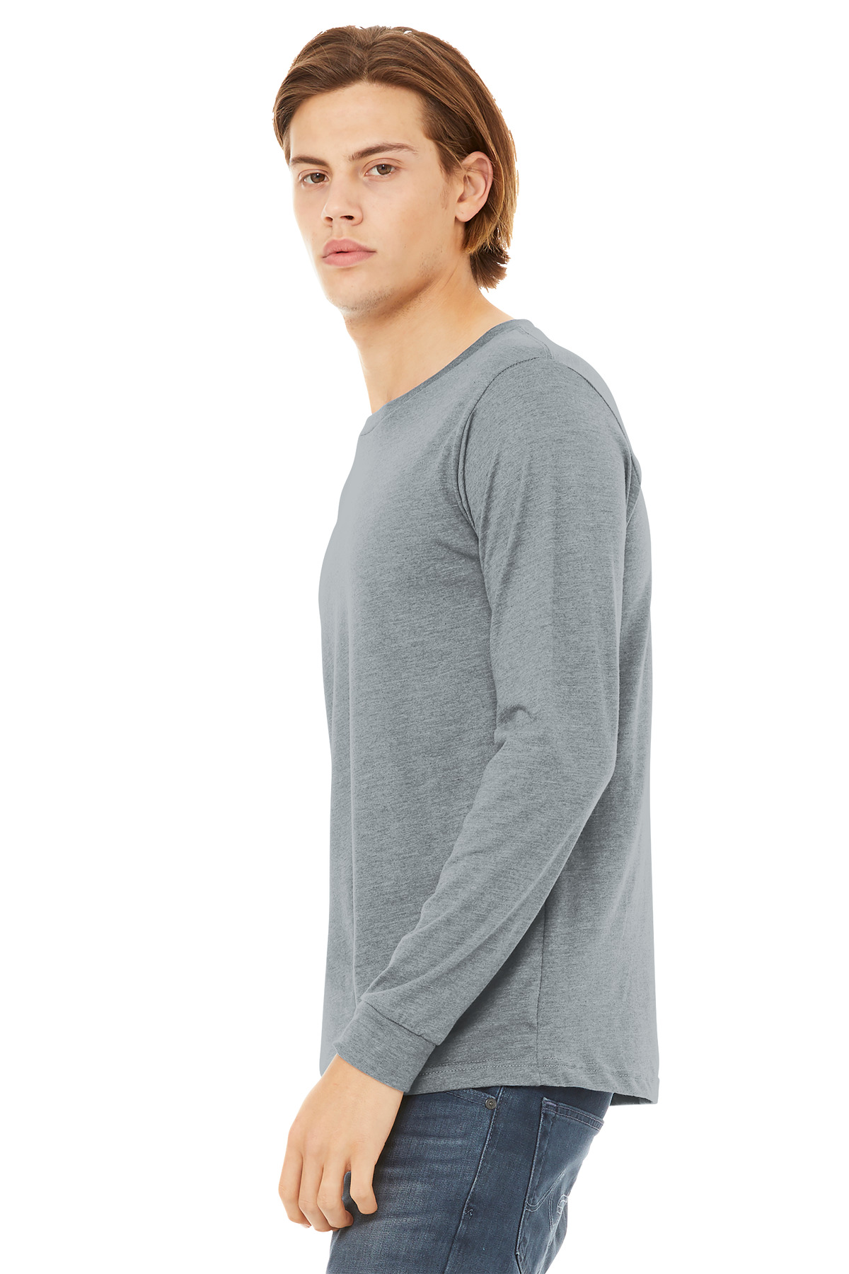 BELLA+CANVAS® Unisex Heather CVC Long Sleeve Tee 8