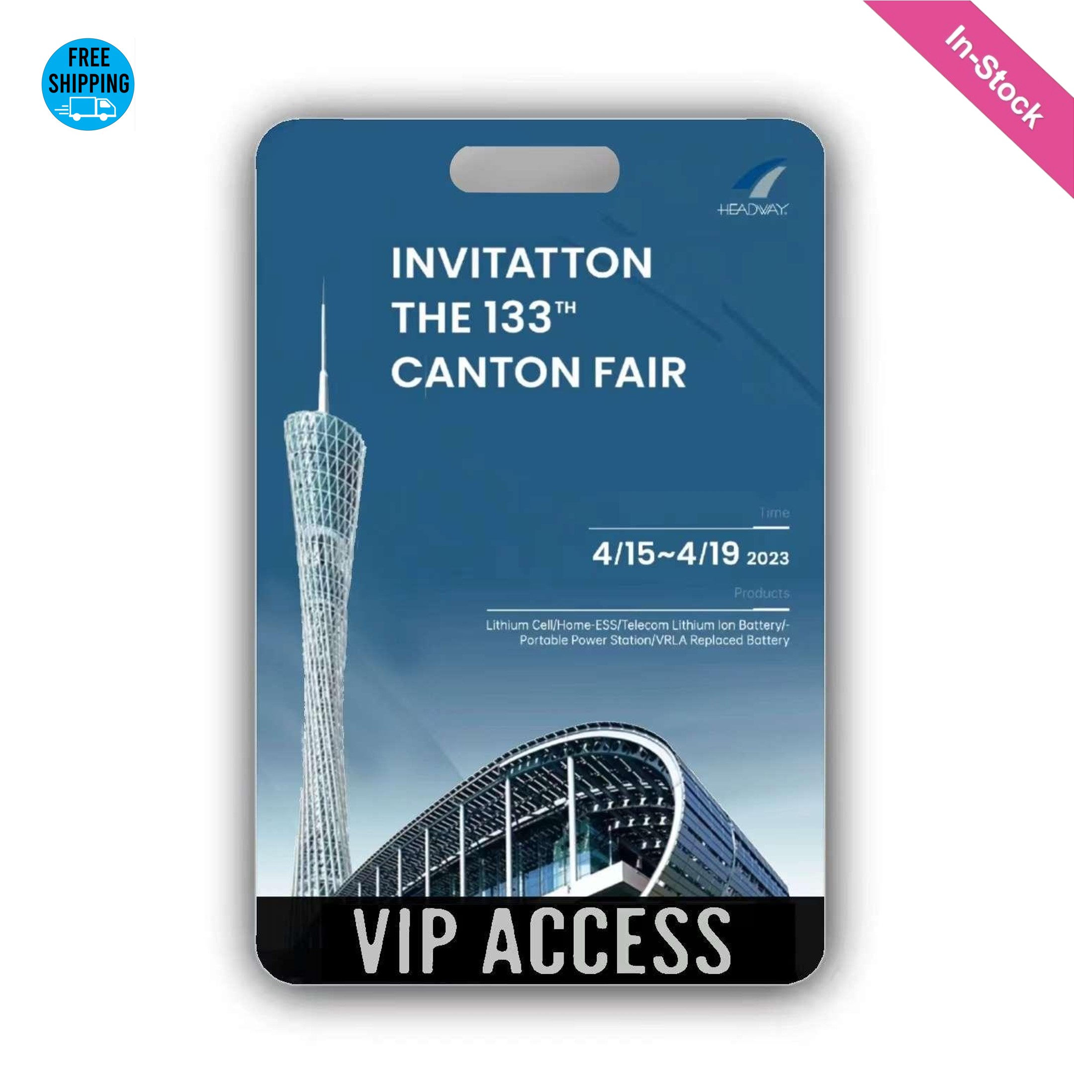 Full Color PVC Event Credential Badge (5 1/10"x 3 1/2") 3