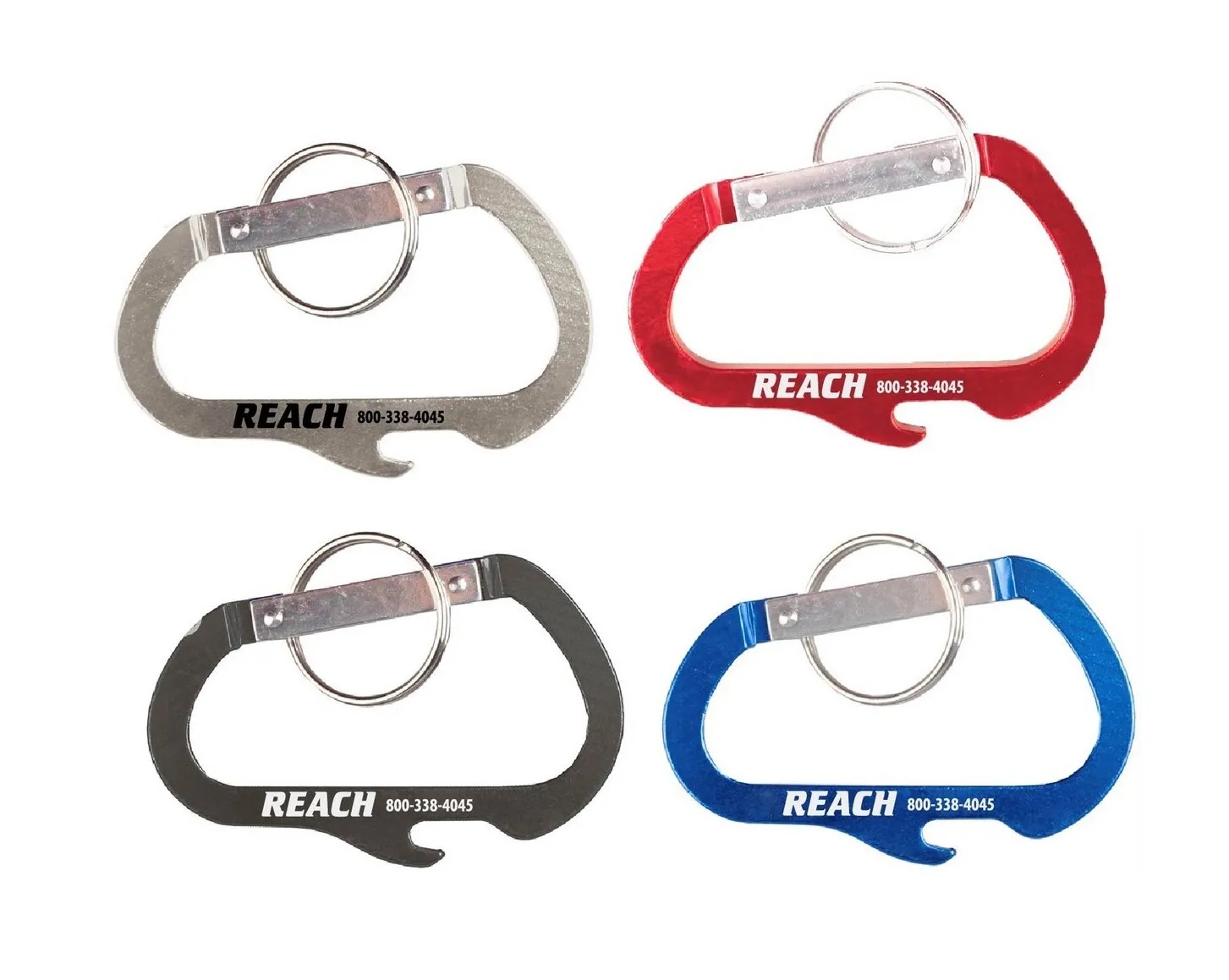 Carabiner with Bottle Opener and Key Ring 2
