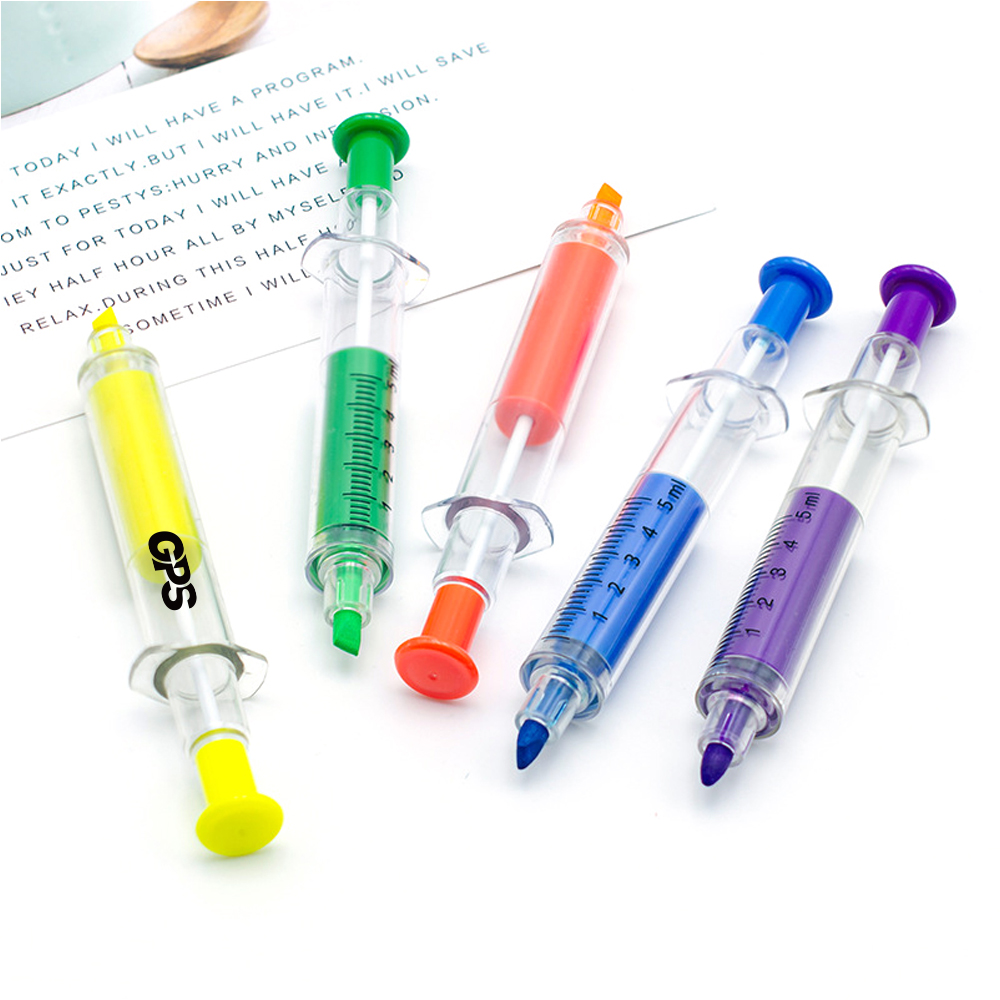 2-In-1 Syringe Highlighter Ballpoint Pen 4