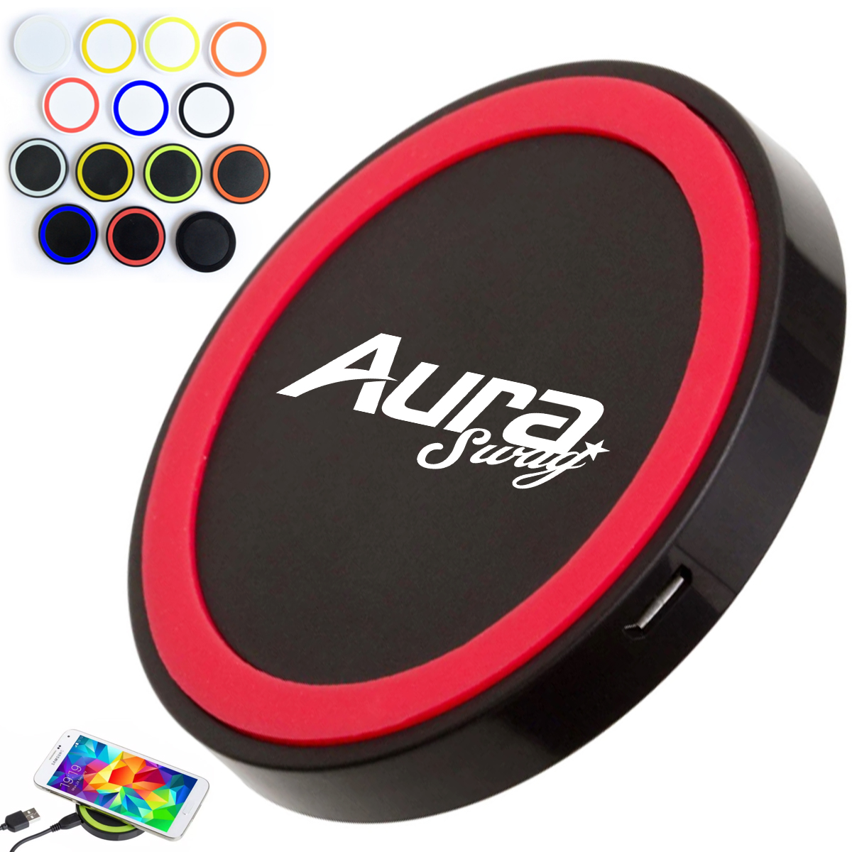 Q5 Qi Wireless Phone Charger Pad for Smartphones 6
