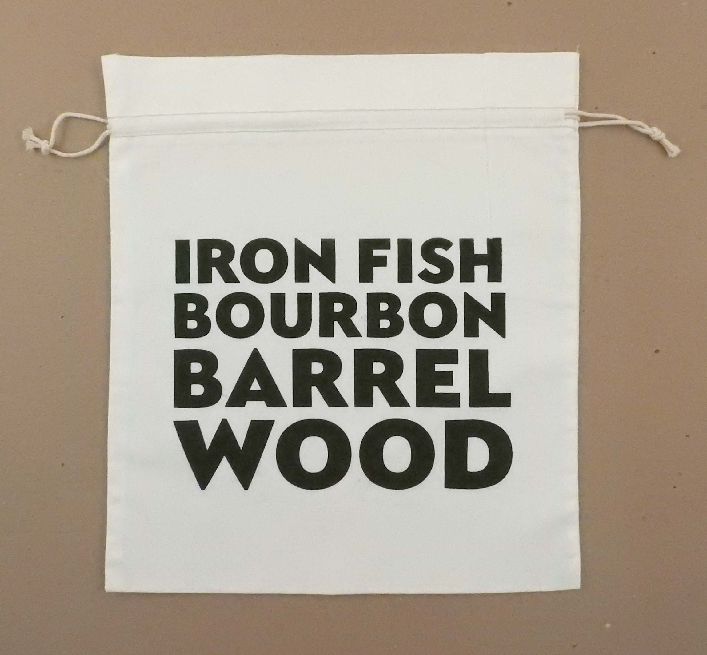 "Duplex" Cotton Double Drawstring Bag 12 x 14" 2