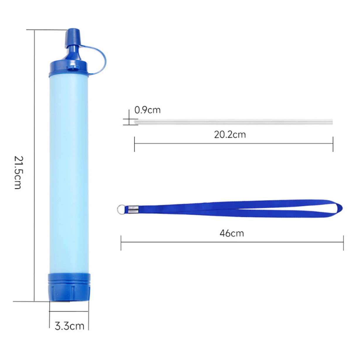 Portable Water Filter Straw Outdoor Survival Emergency Use 3