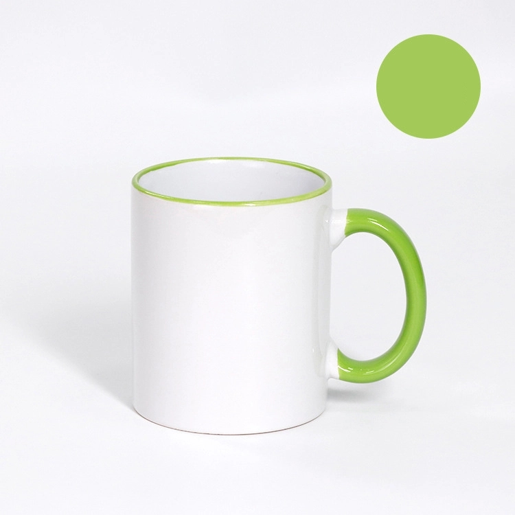 Two-Tone Coffee Mug 11 oz Ceramic Sublimated Cups 11