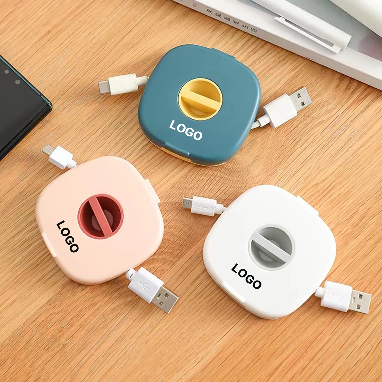 2 in 1 Cable Winder with Phone Stand 7