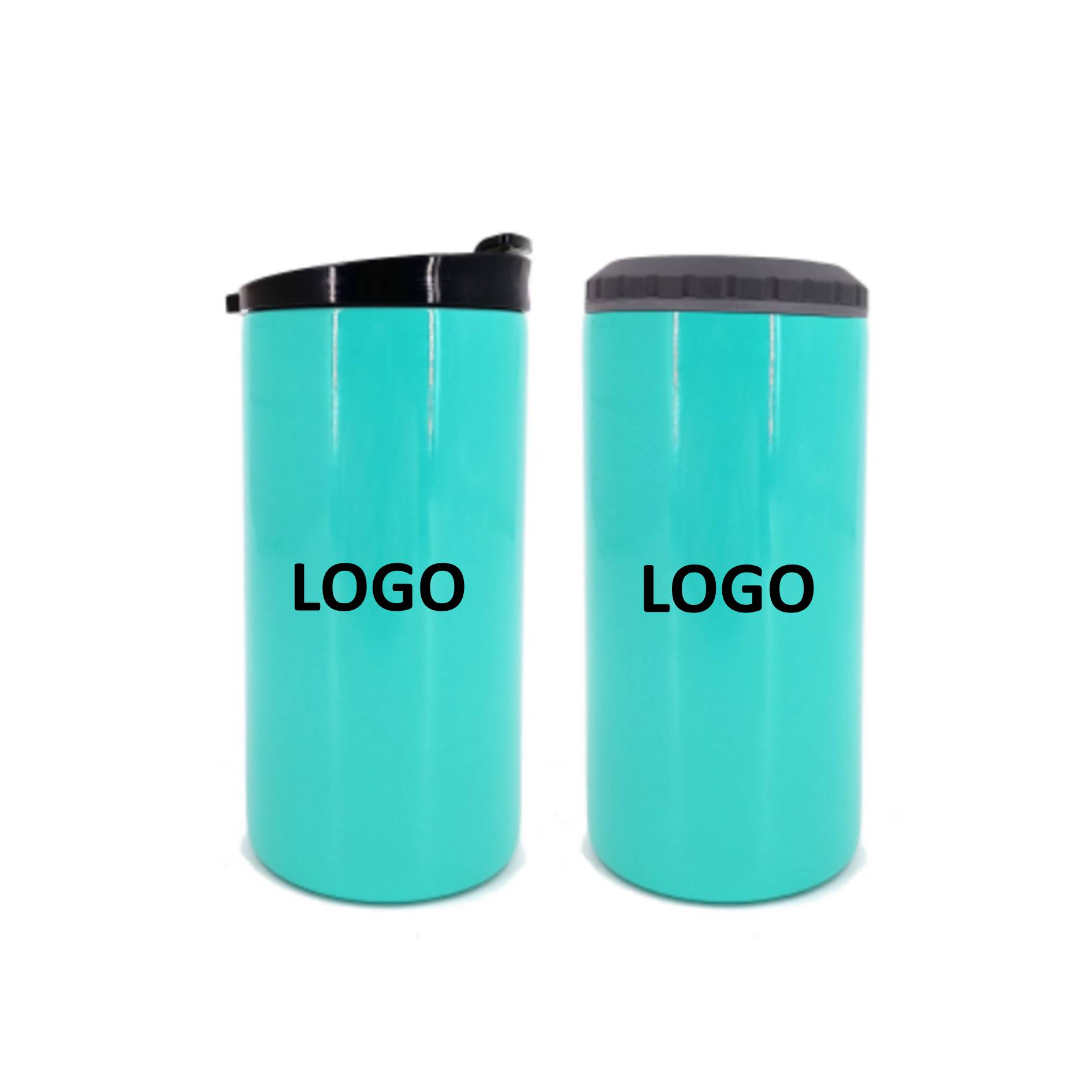 Custom 16 oz Stainless Steel Can Cooler, custom koozie with logo imprint 2