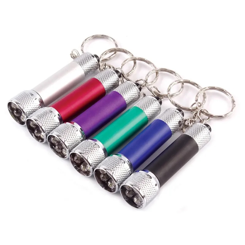 Rubber Finish 3 LED flashlight with Keyring 4