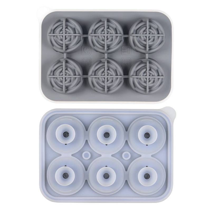 Food Grade Silicone 6-link Rose Ice Cubes 4