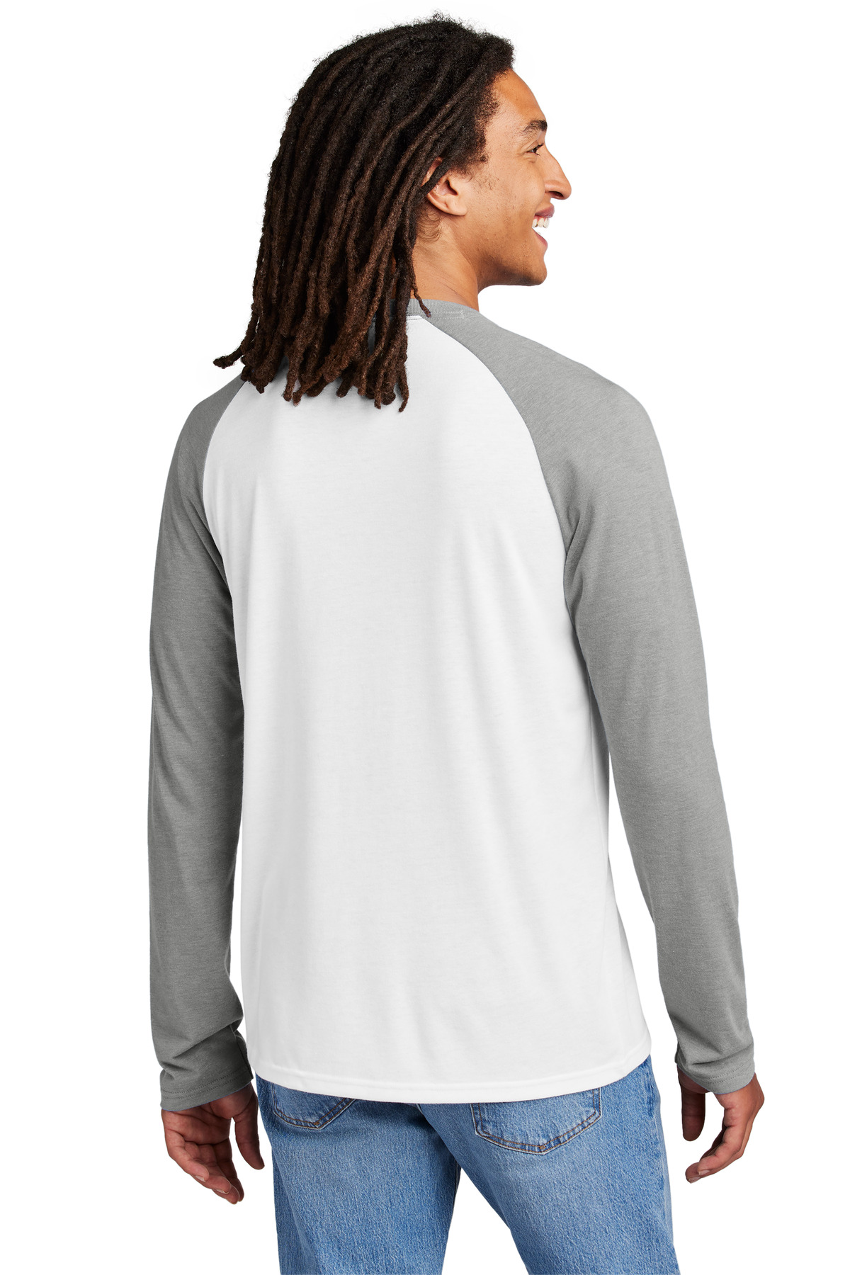 Allmade Unisex Tri-Blend Long Sleeve Colorblock Raglan AL6009 13
