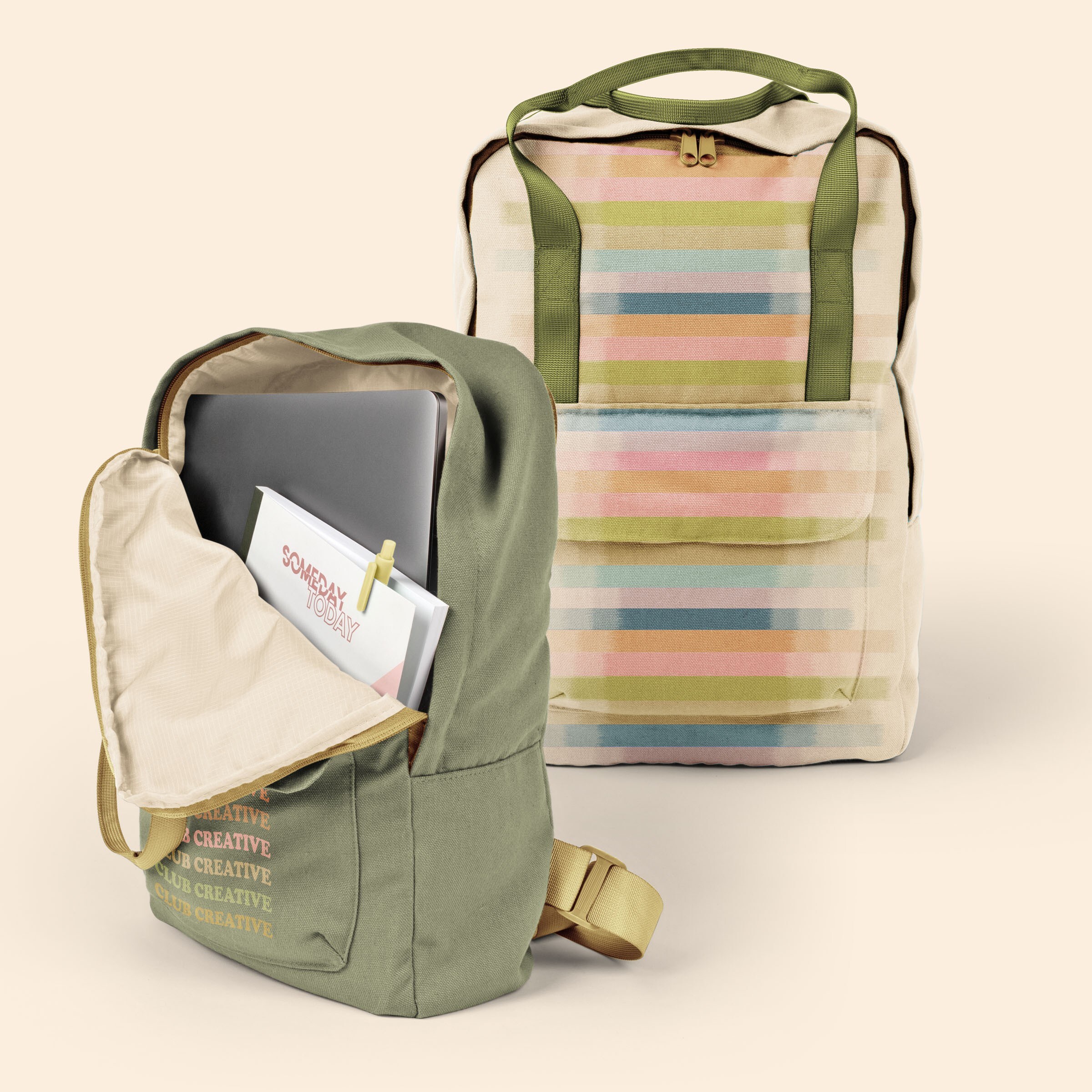 EVERYDAY BACKPACK - 4CP PIGMENT DYED CANVAS