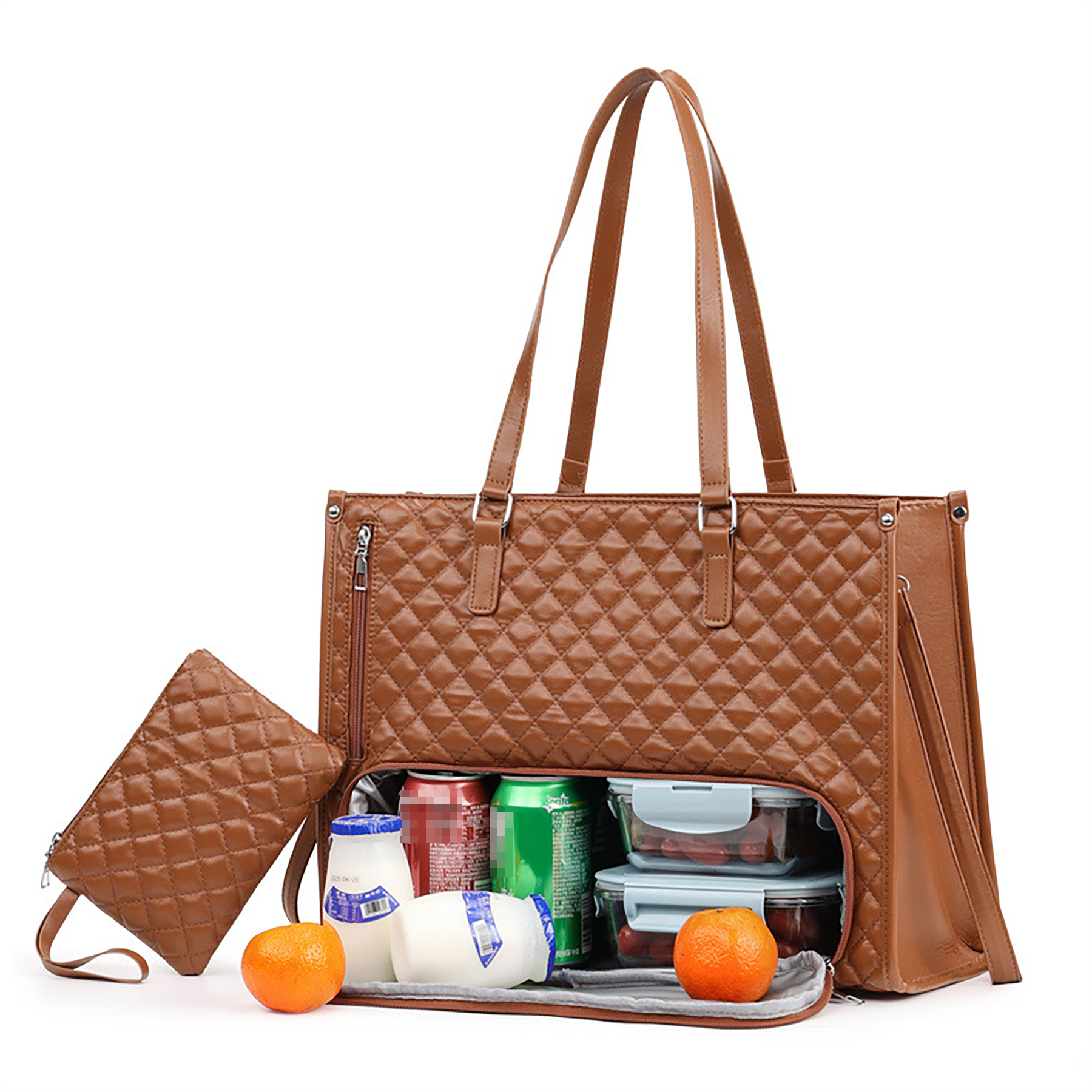 PU leather Lunch Tote Bag 6
