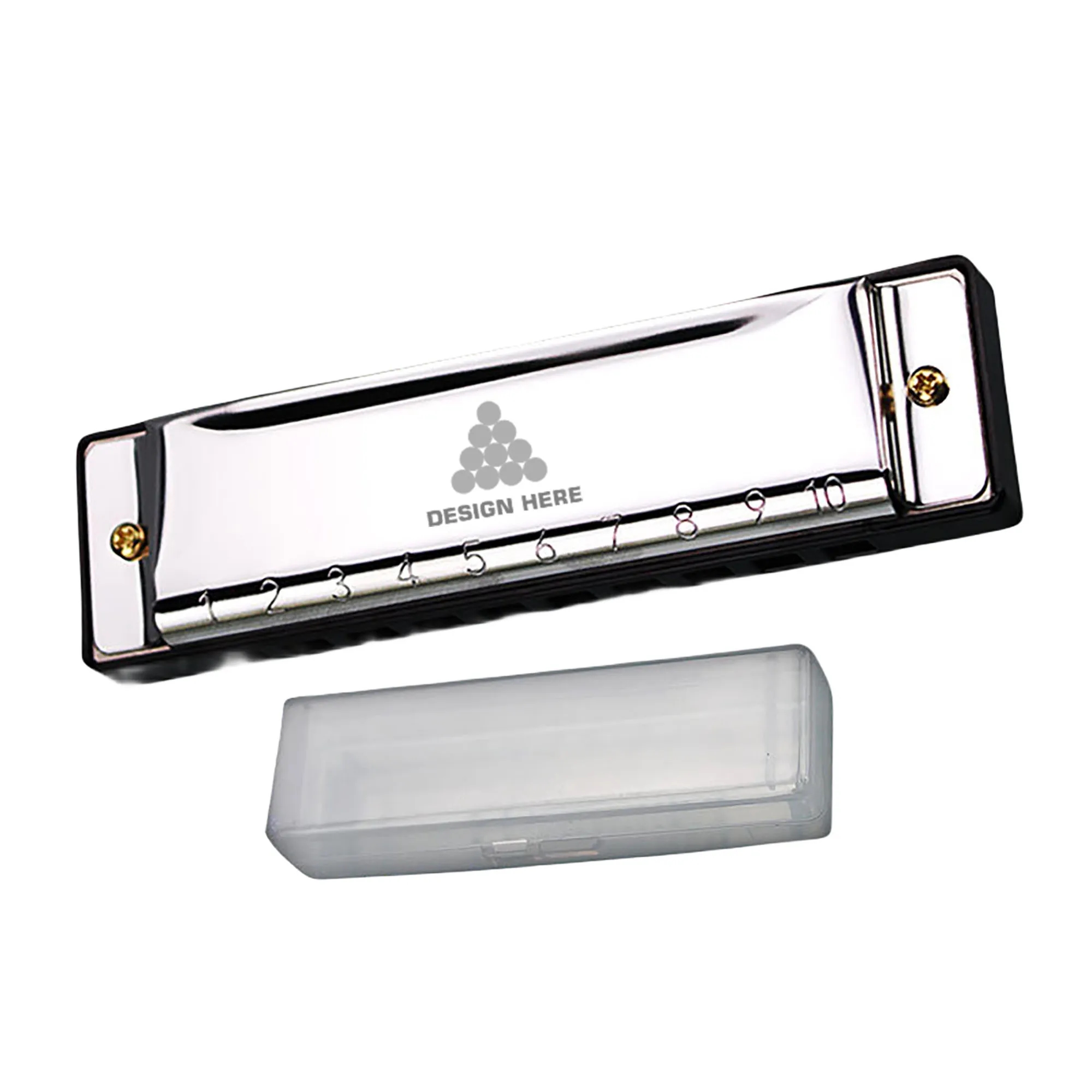 10 Holes C Key Mouth Organ Blues Deluxe Harmonica 3