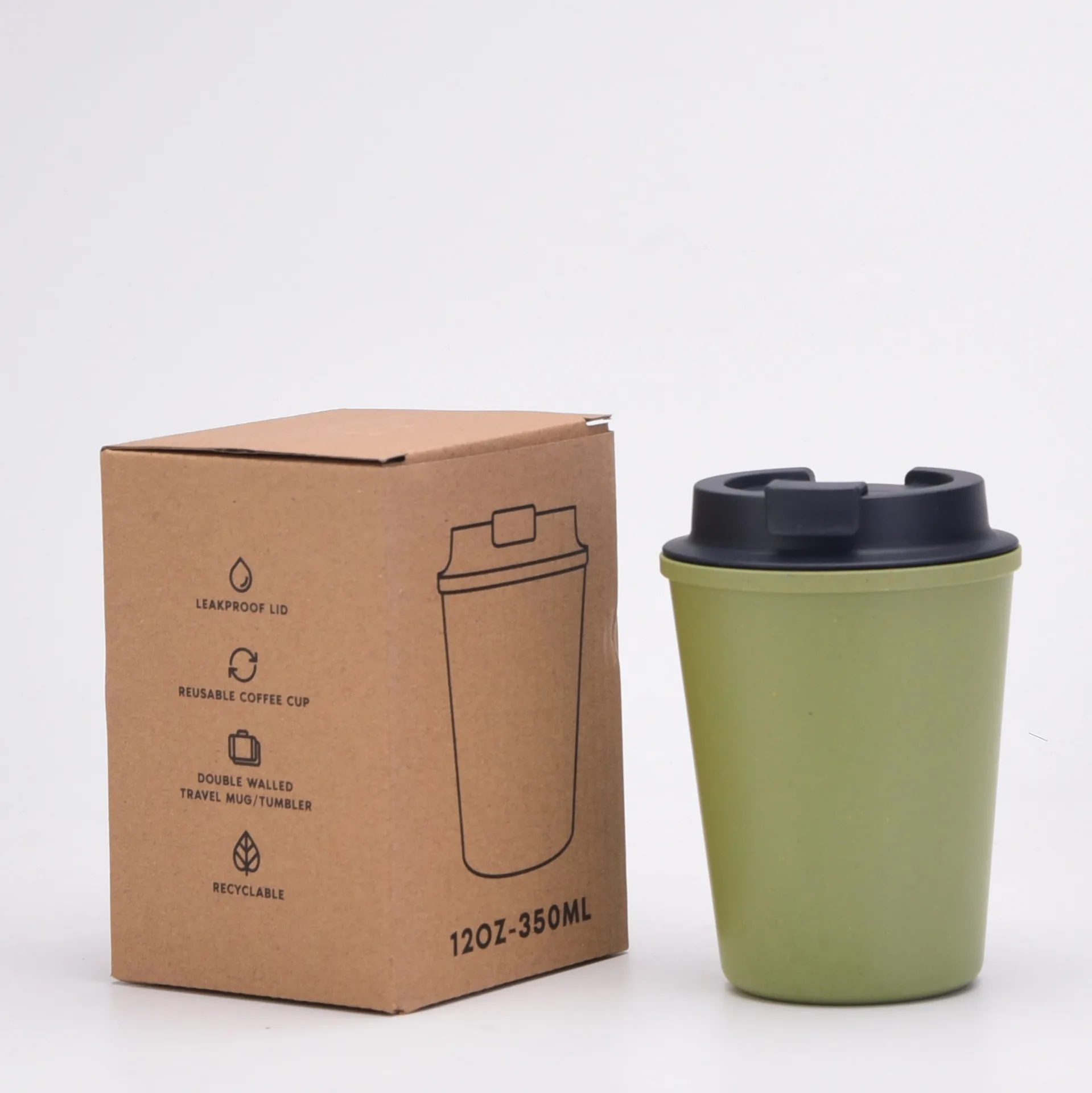 12 OZ Mini Portable Double Layer Coffee Mug 6