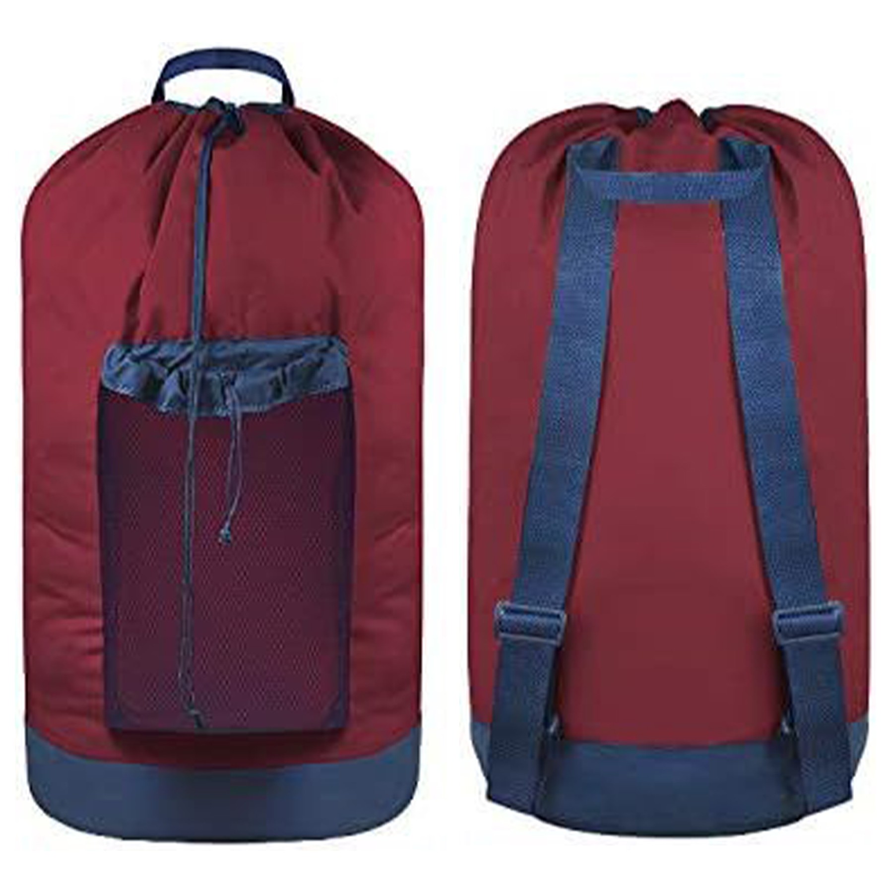 Laundry Backpack With Shoulder Straps/Mesh Pocket 4