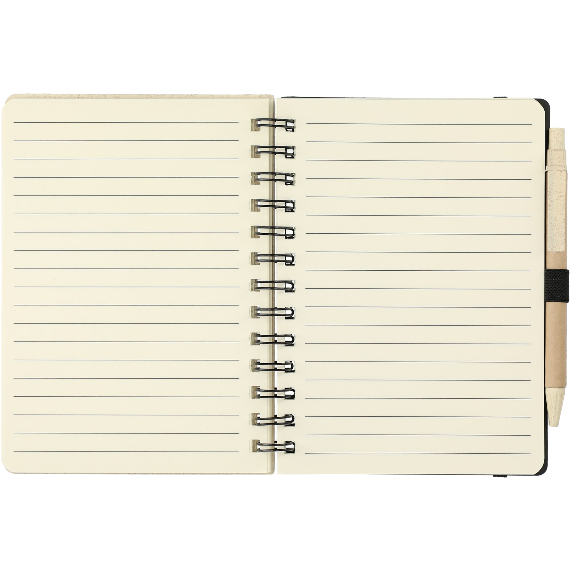 FSC® Mix 5" x 7" Wheat Straw Notebook with Pen 24