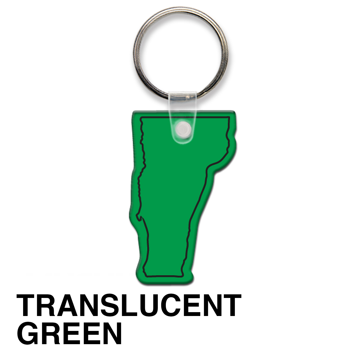 Vermont State Shape Key Tag (Spot Color) 7