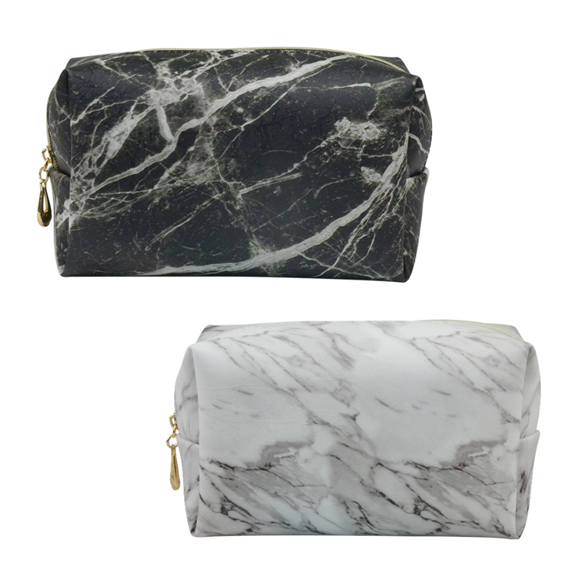 Marble Pattern PU Makeup Pouch 2