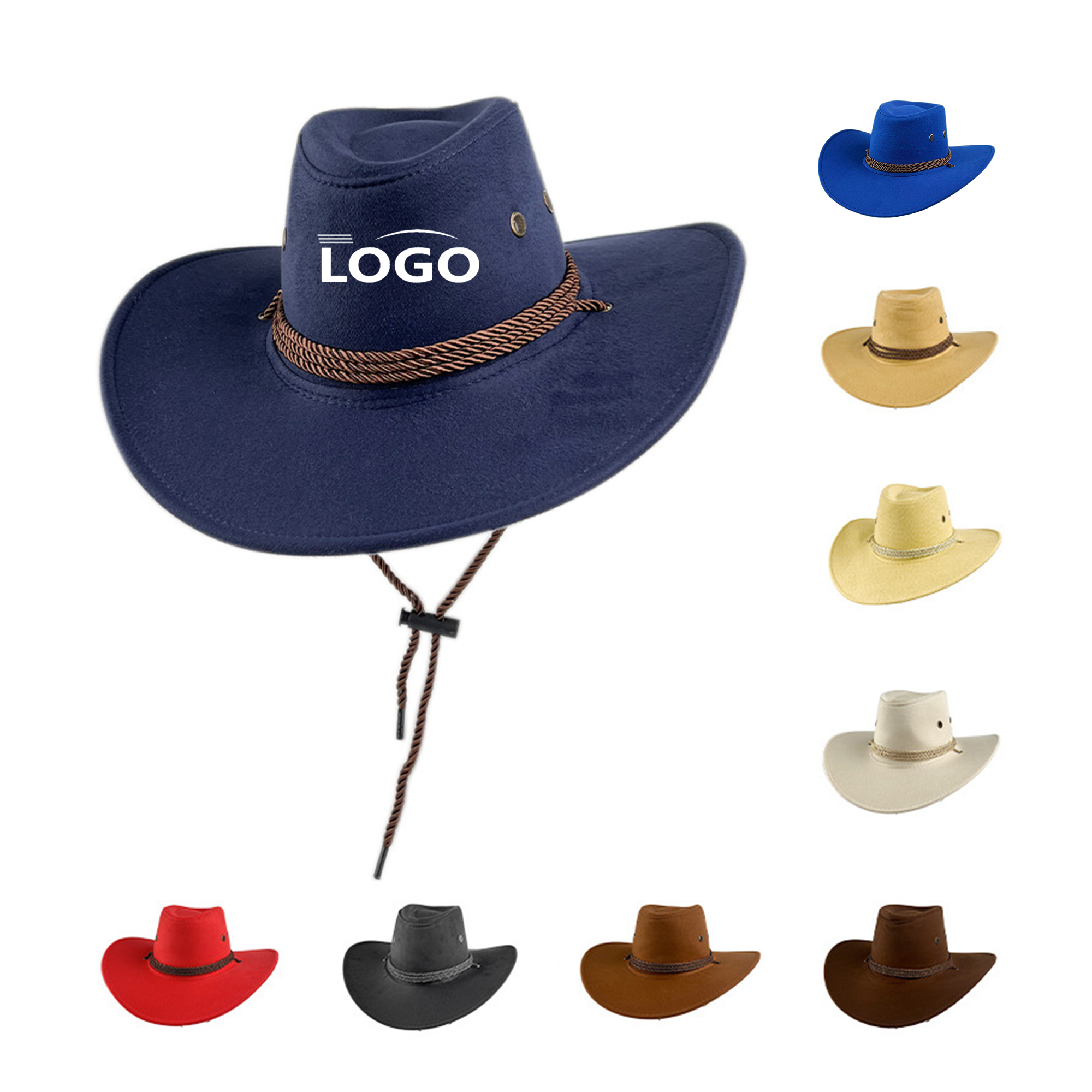 Suede Western Cowboy Hat 1
