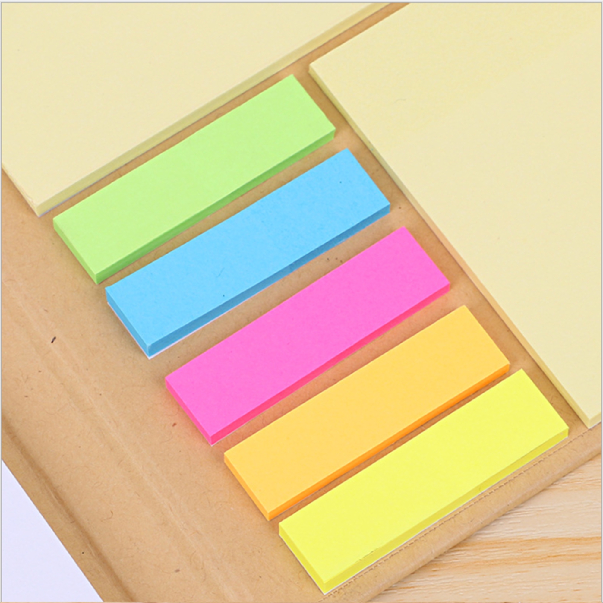 Kraft Notebook w/Pen And Sticky Flags 2