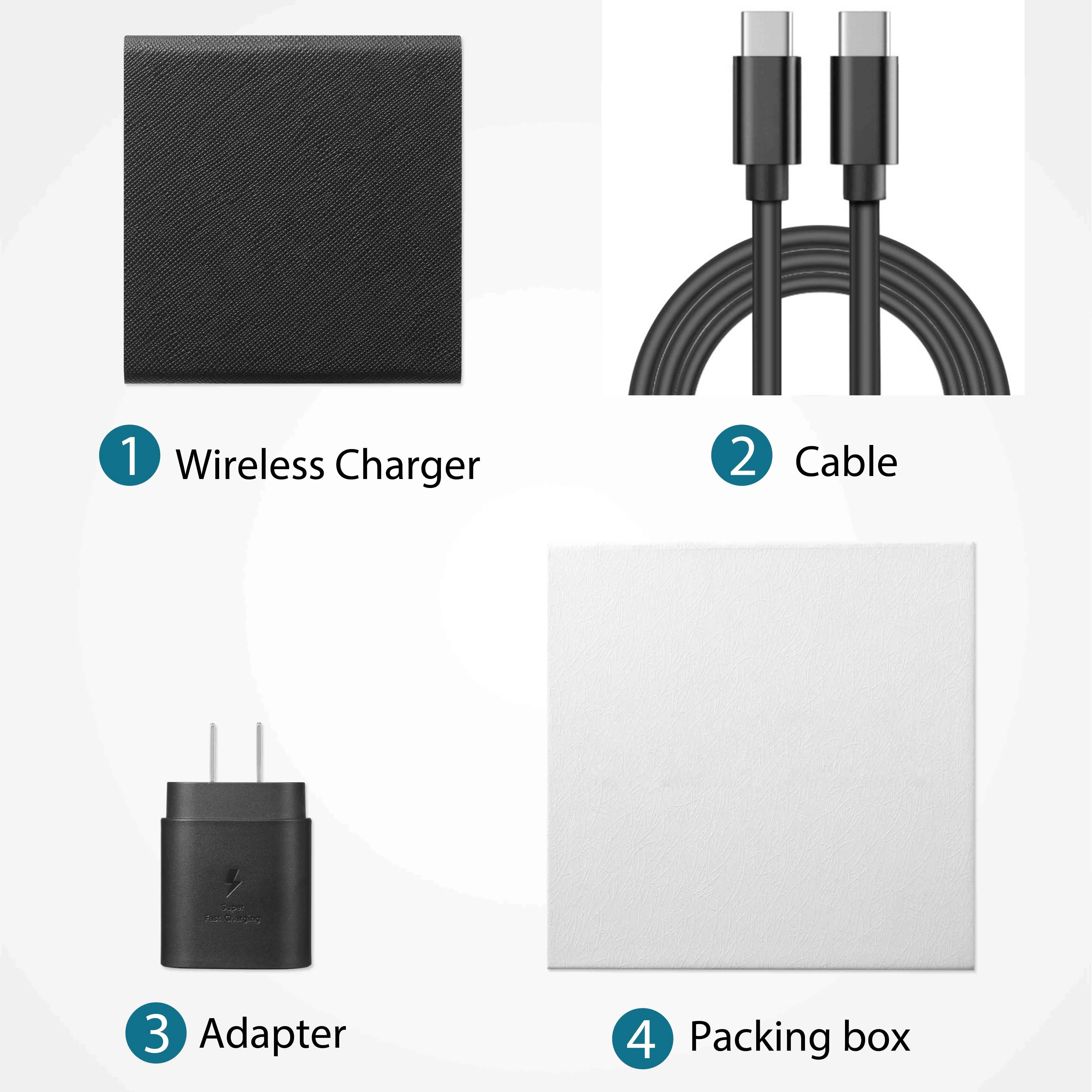 3 in 1 Foldable Wireless Charger with Wall Plug & Gift Box 5