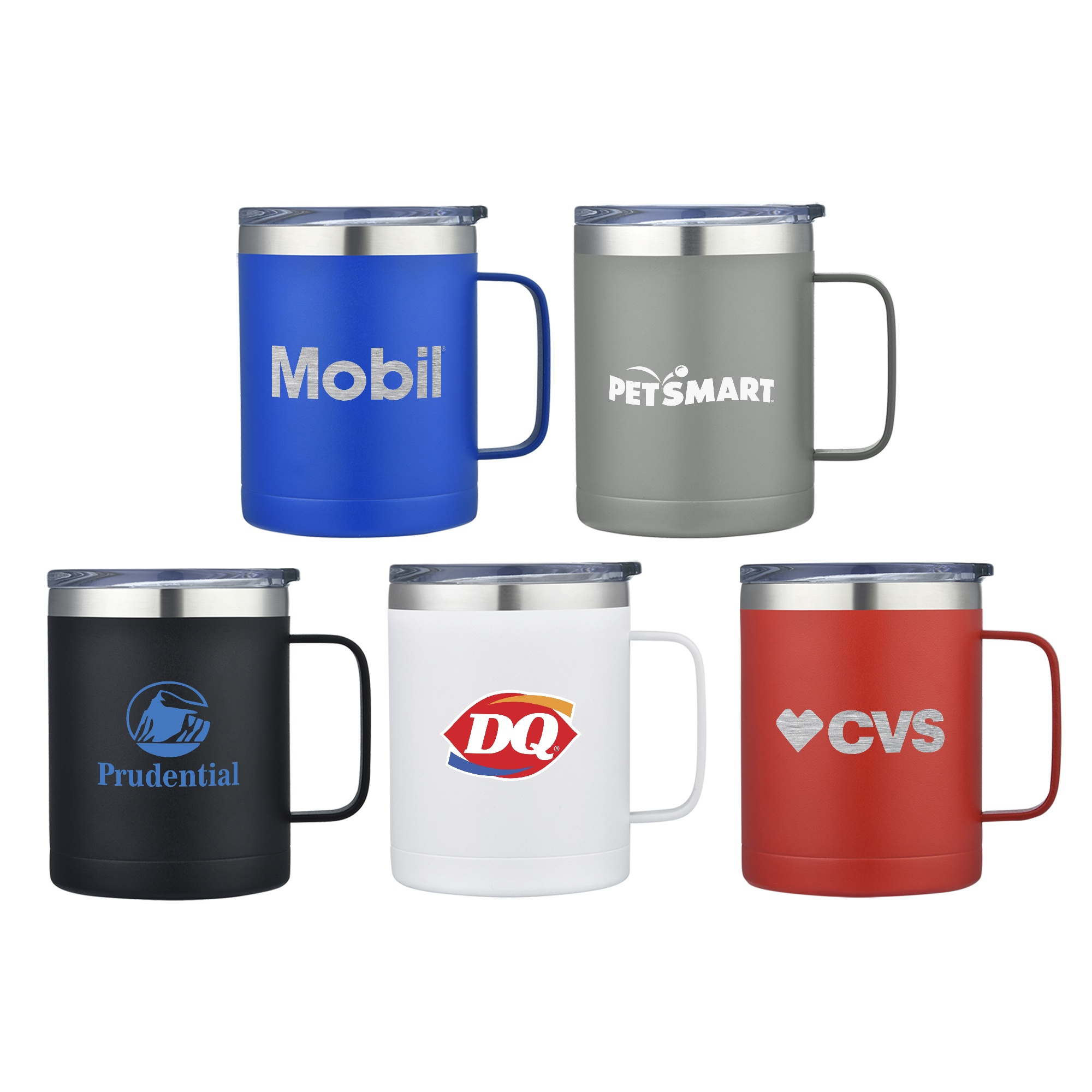 14 oz. Stainless Steel Camping Mug with Handle 1