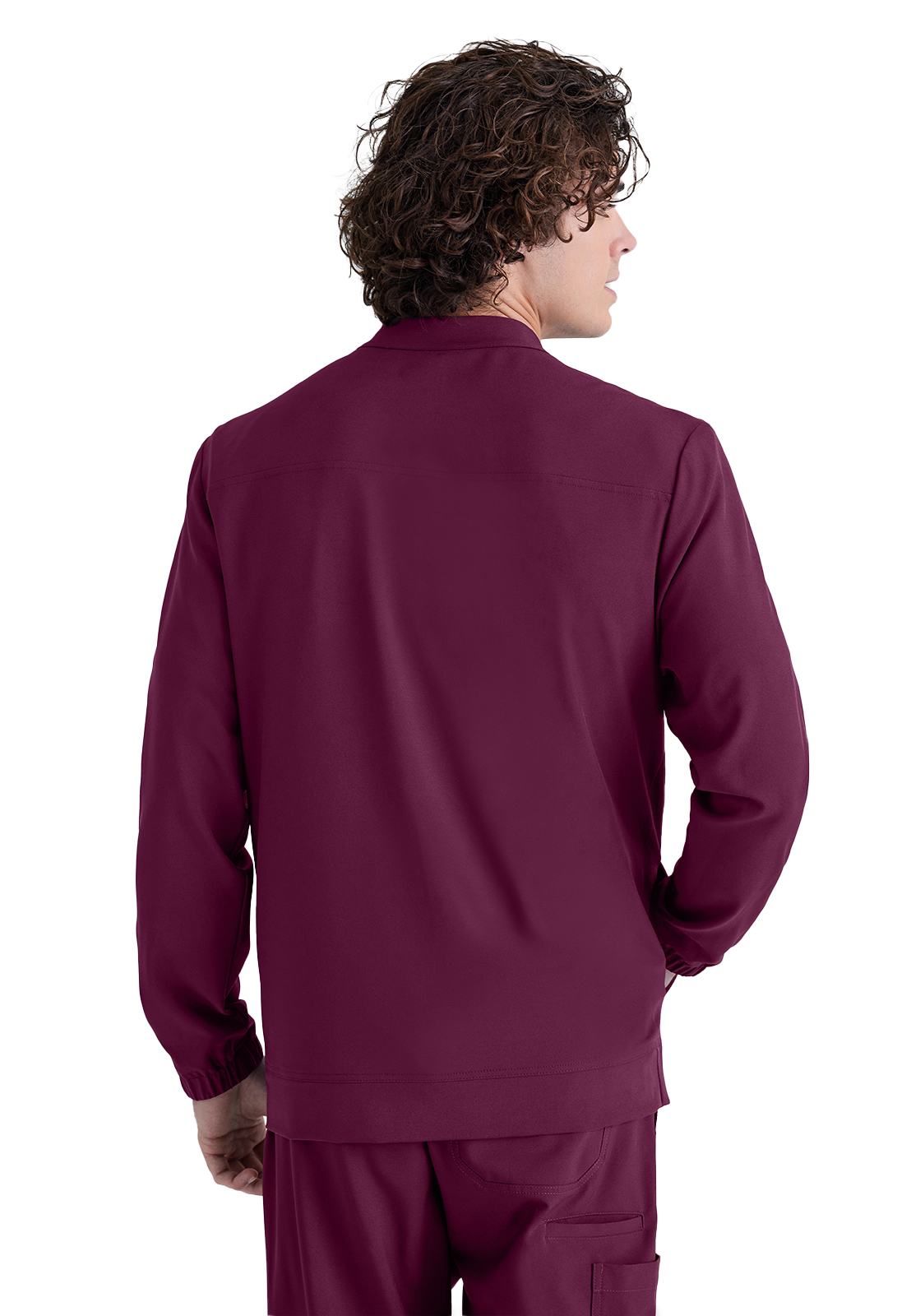 Grey's Anatomy Evolve Stretch - Men's Three-Pocket Cycle Warm Up Scrub Jacket 25