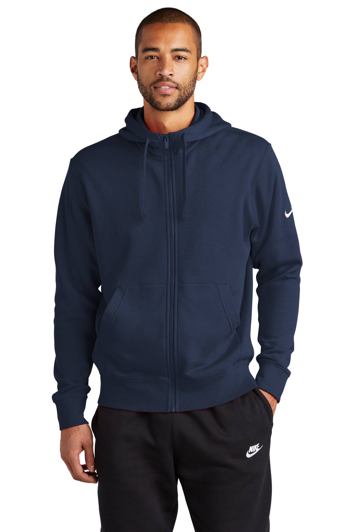 Nike Club Fleece Sleeve Swoosh Full-Zip Hoodie NKDR1513 50
