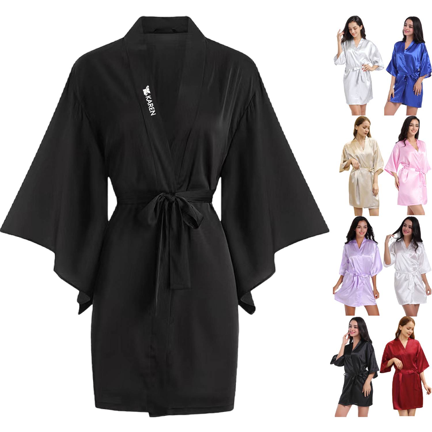 Lightweight Breathable Loungewear Summer Robe 6