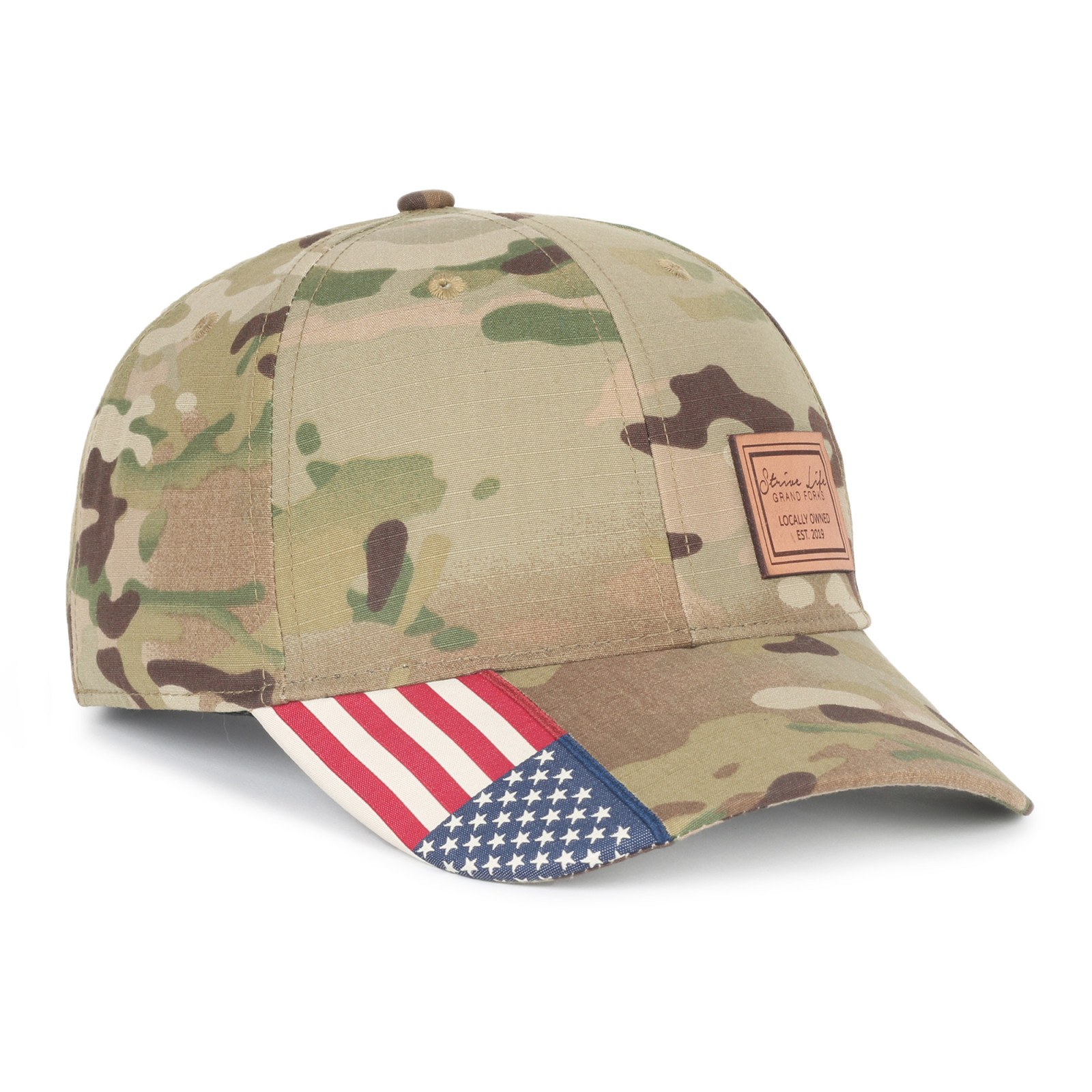Multicam Cap w/Flag Visor