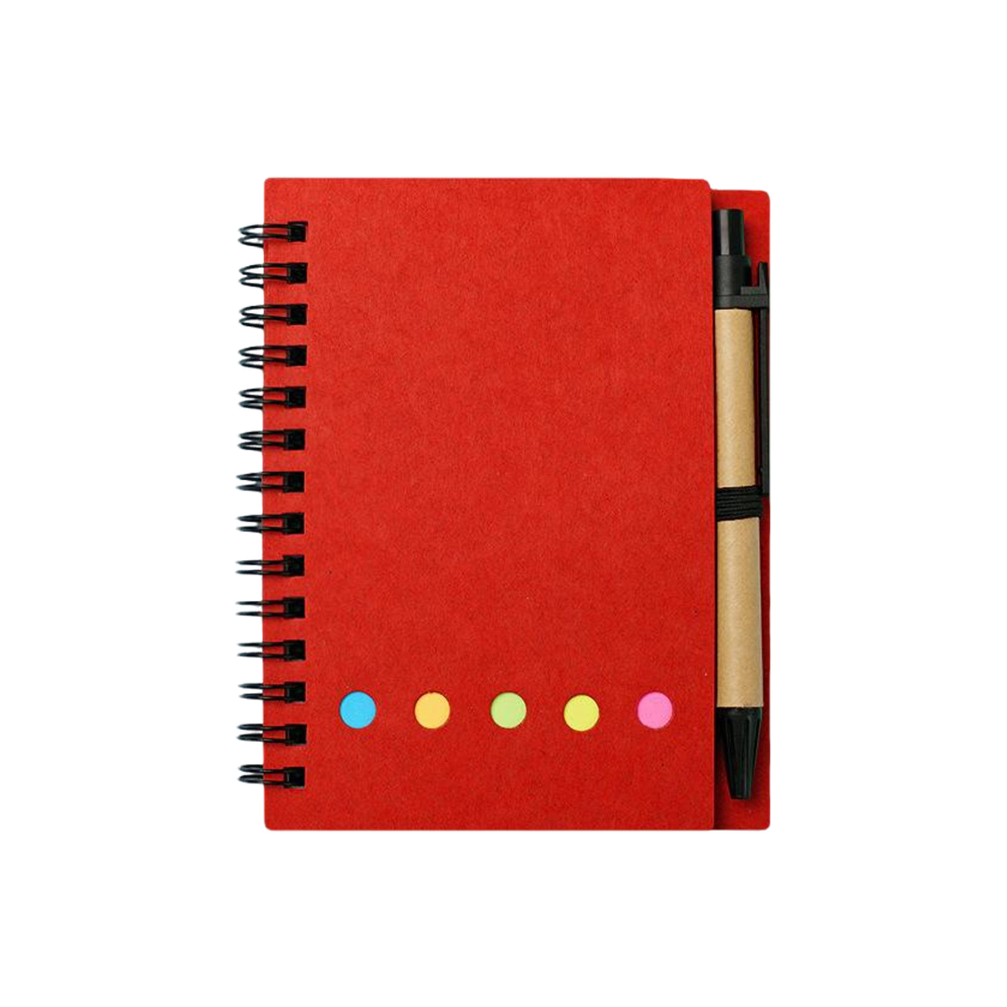 Recycled Spiral Notebook With Pen 5.91" By 4.72" 7