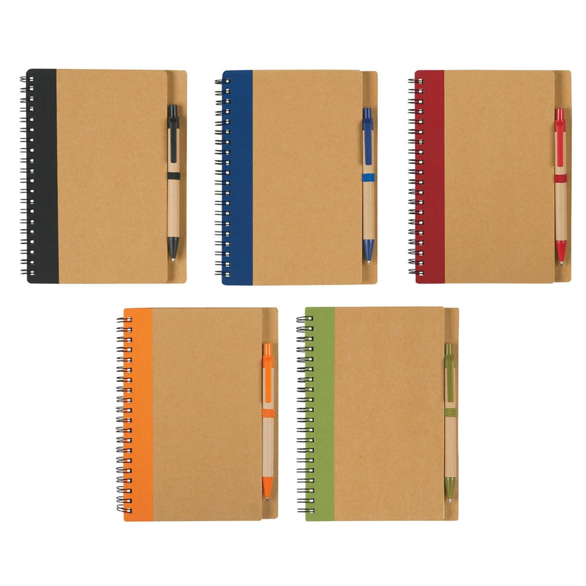 Recycled Spiral Notebook and Pen Set with Custom Logo 5
