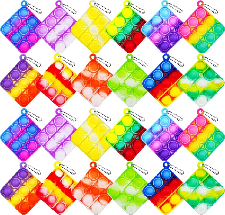 Push Bubble Fidget Sensory Toy With Buckle 1