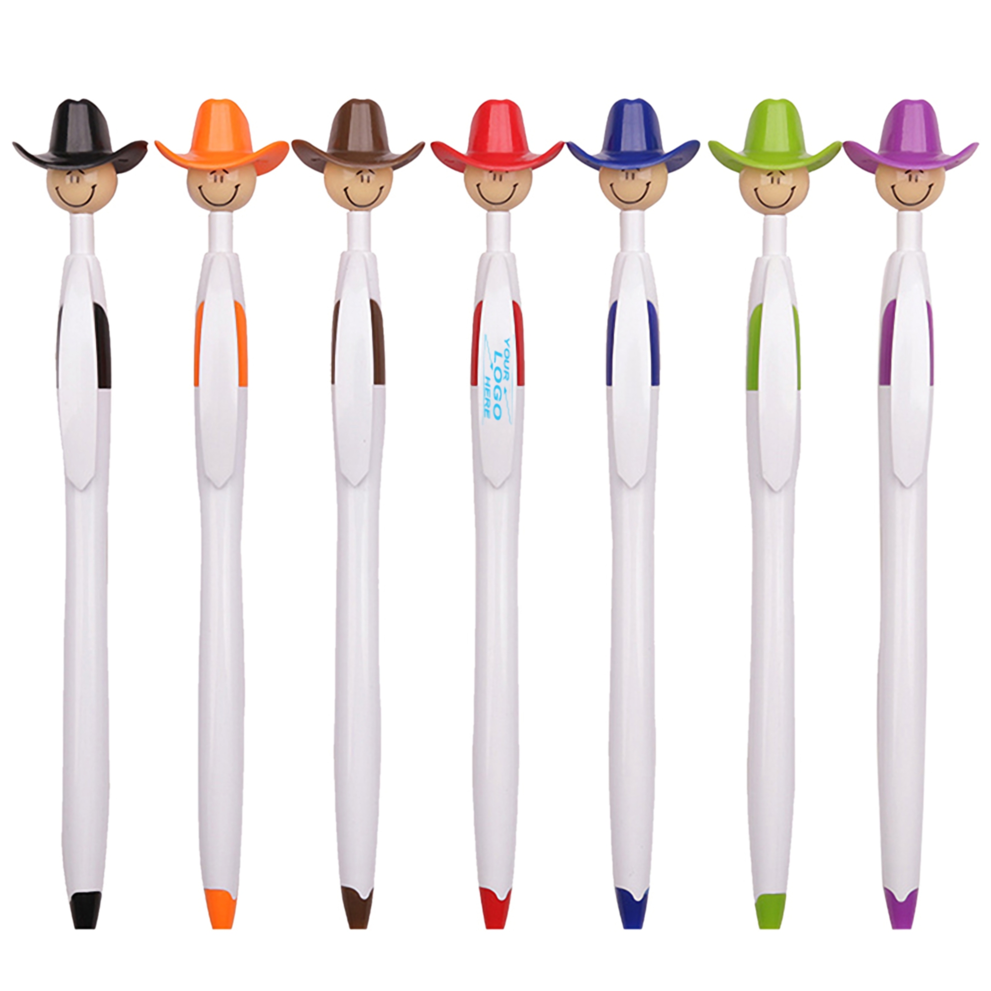 Ballpoint Pen w/Cowboy Hat Topper
