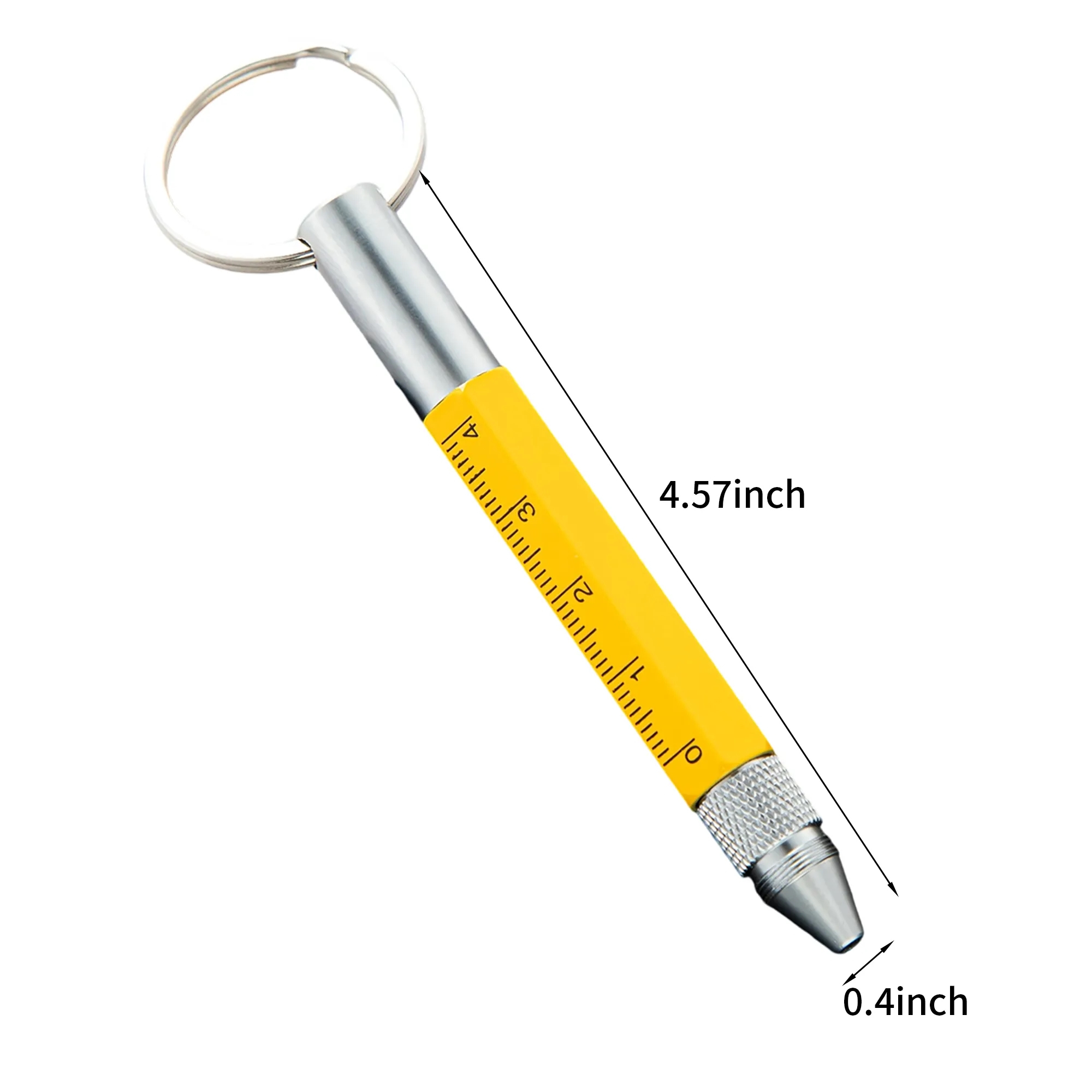 6-in-1 Multi-Tool Pen Keychain with Touch Screen 4