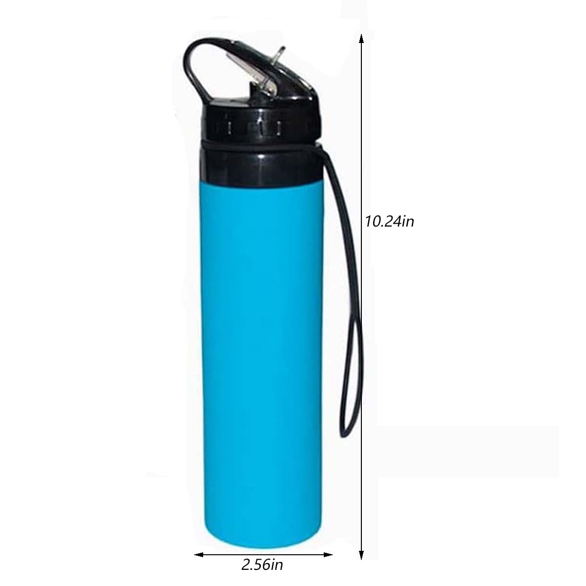 600ml Silicone Drinkware Outdoor Foldable Water Bottle 5