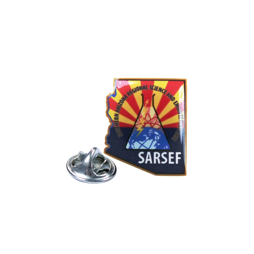 Lapel Pin / Pins with custom shape imprint from 1.1 - 2 Sq. In.