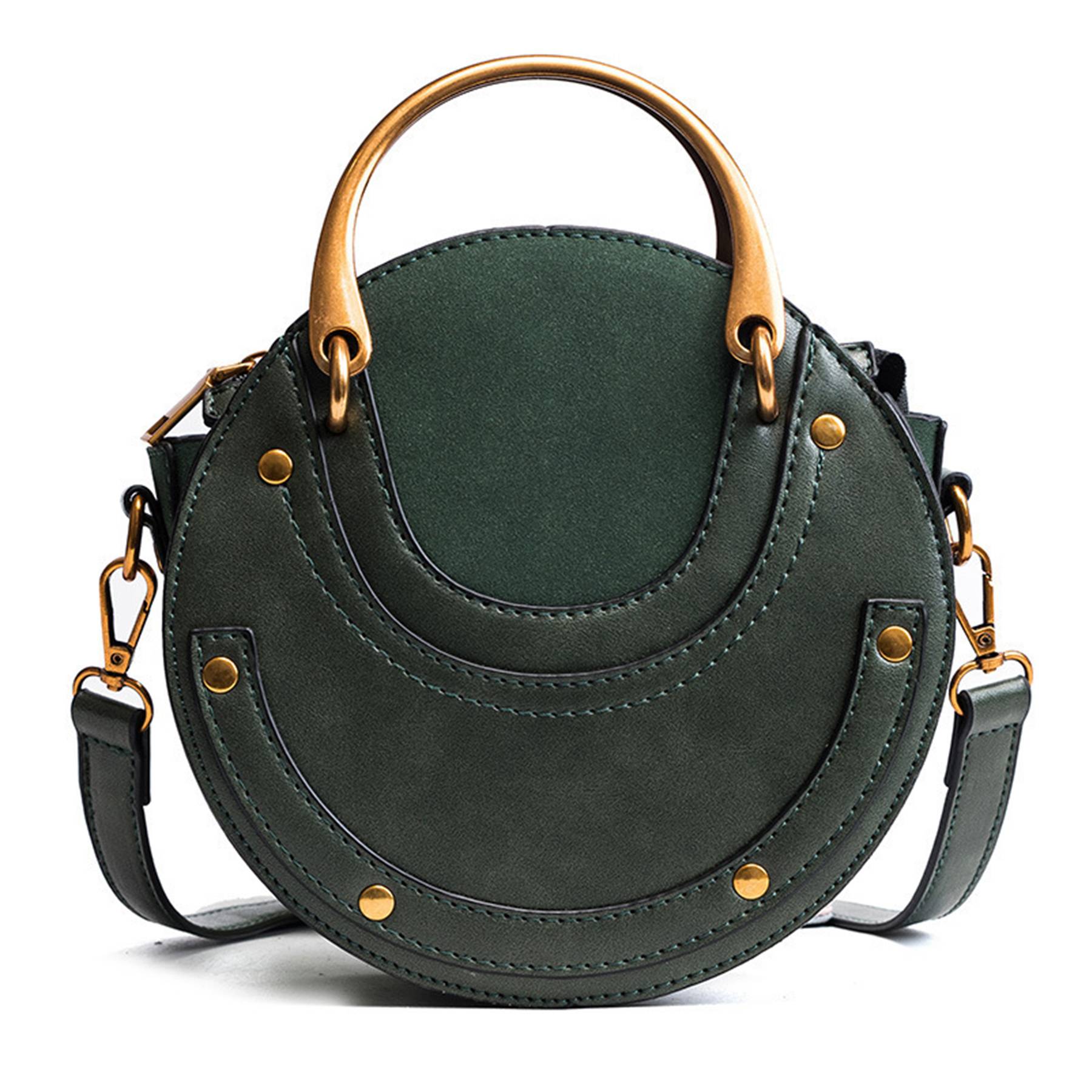 Pu Vintage round Frosted Cross-body bag 3