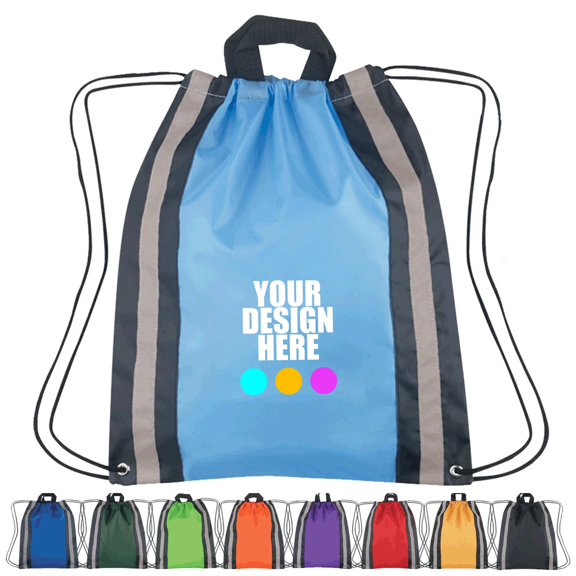 Reflective Oxford Cloth Drawstring Bag 5