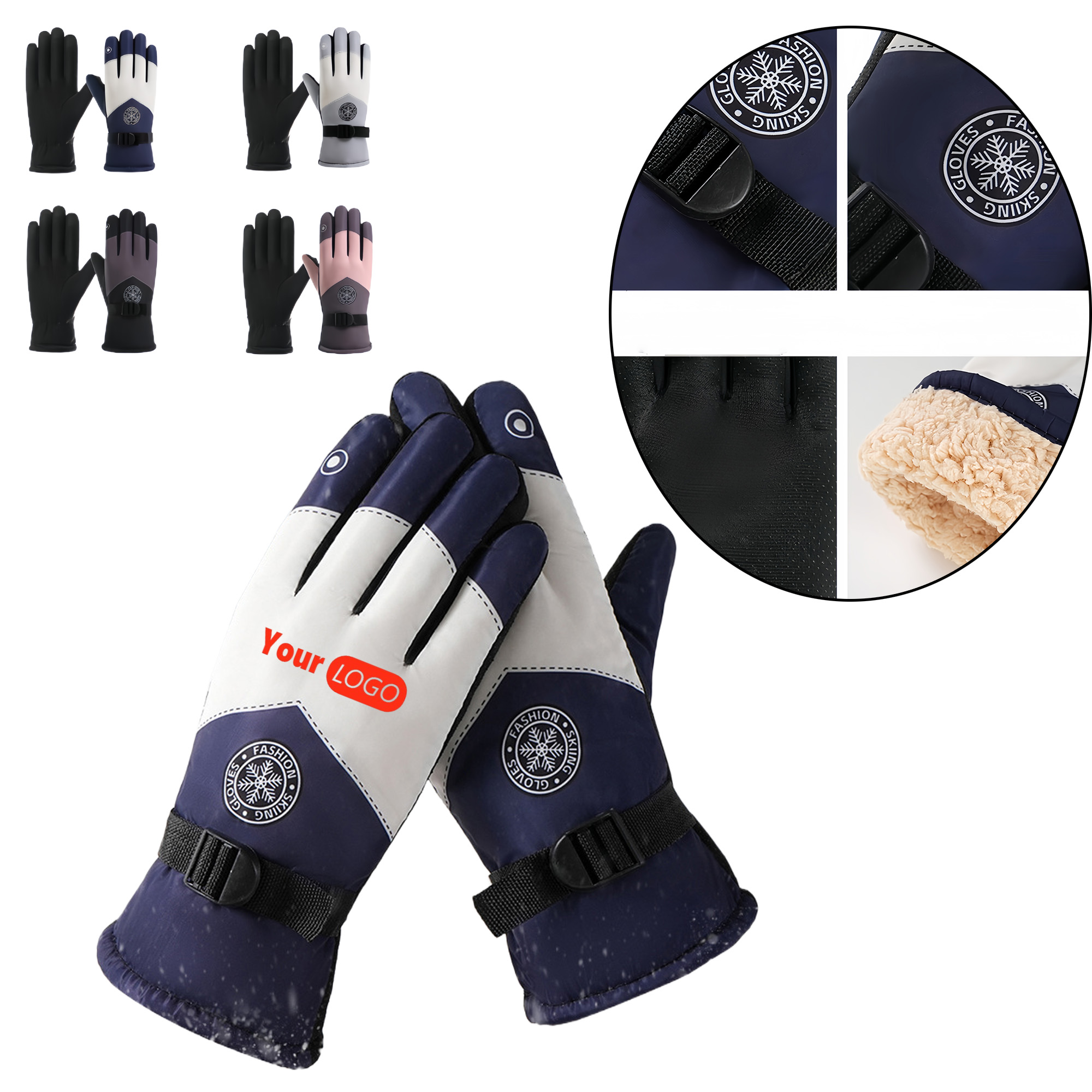 Fleece Lined Warm Outdoor Gloves 3
