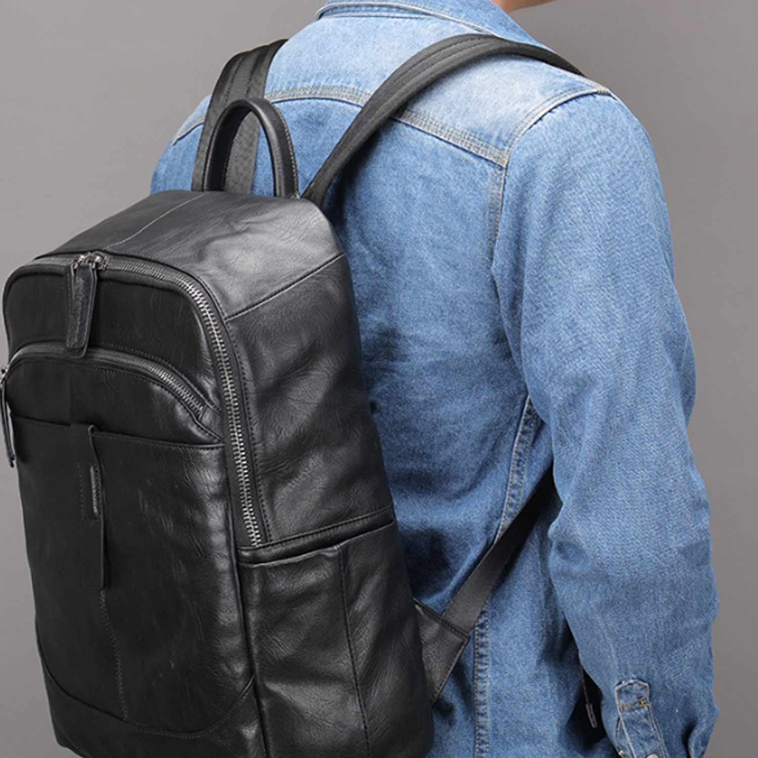 Genuine Leather Backpack 2
